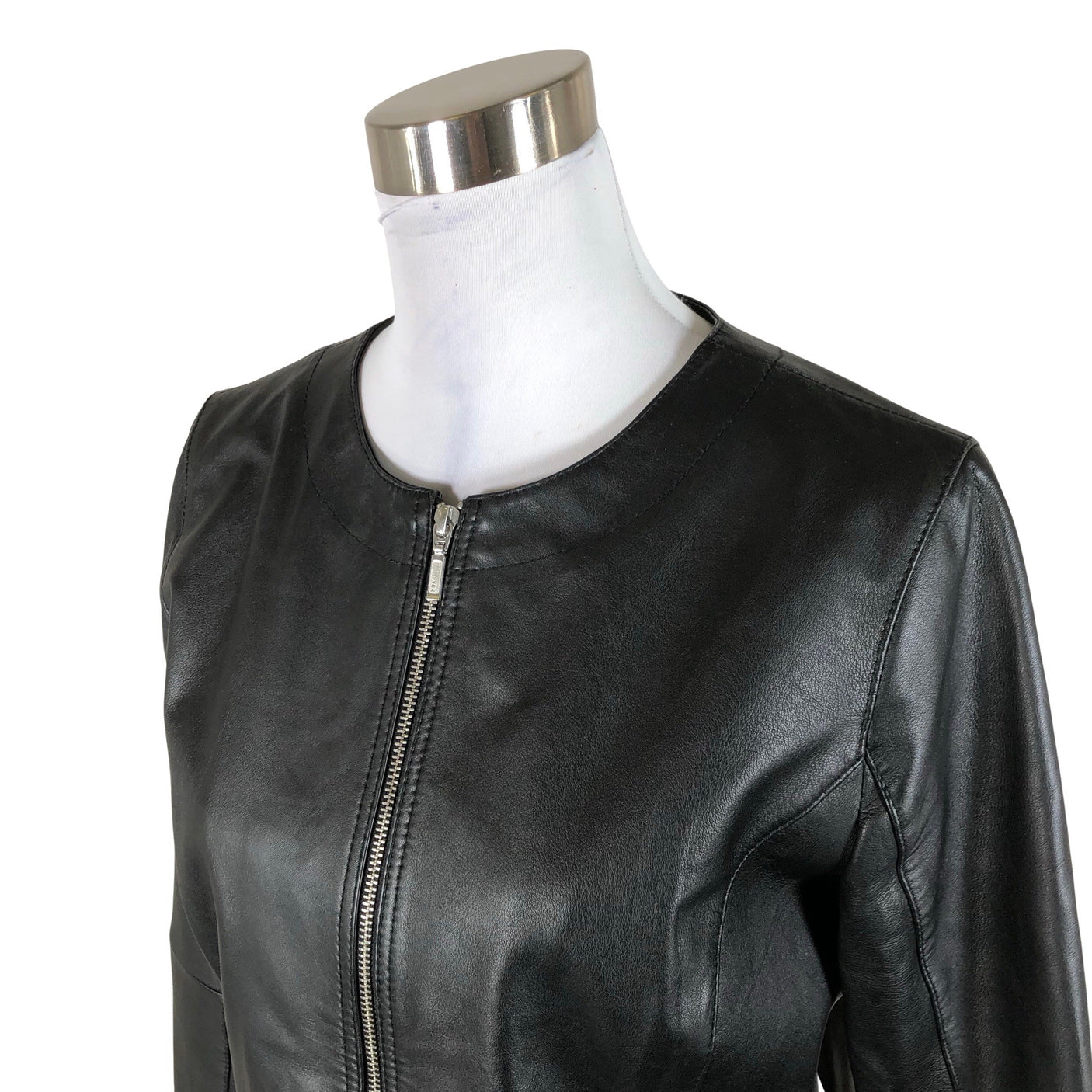 Unisex Your Face - Leather jacket, size 40 - Black (3)