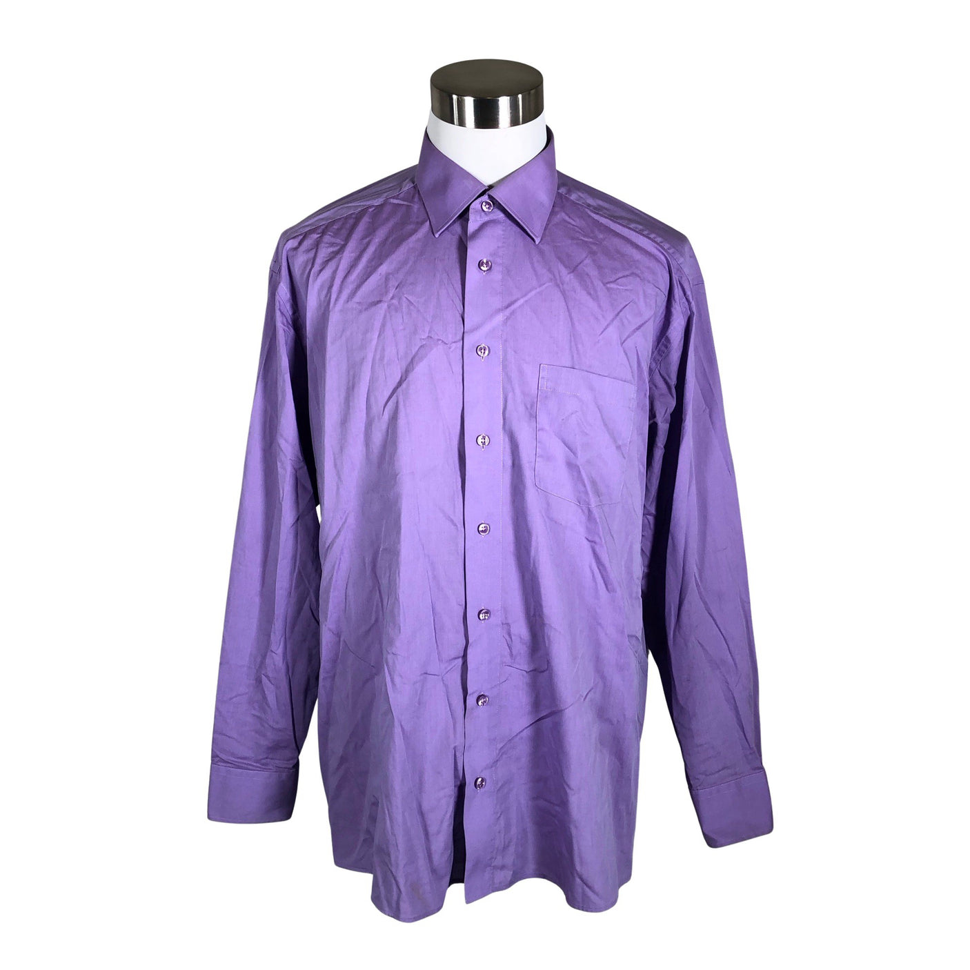 Unisex Cotton Island - Collared shirt, size S - Violet (1)