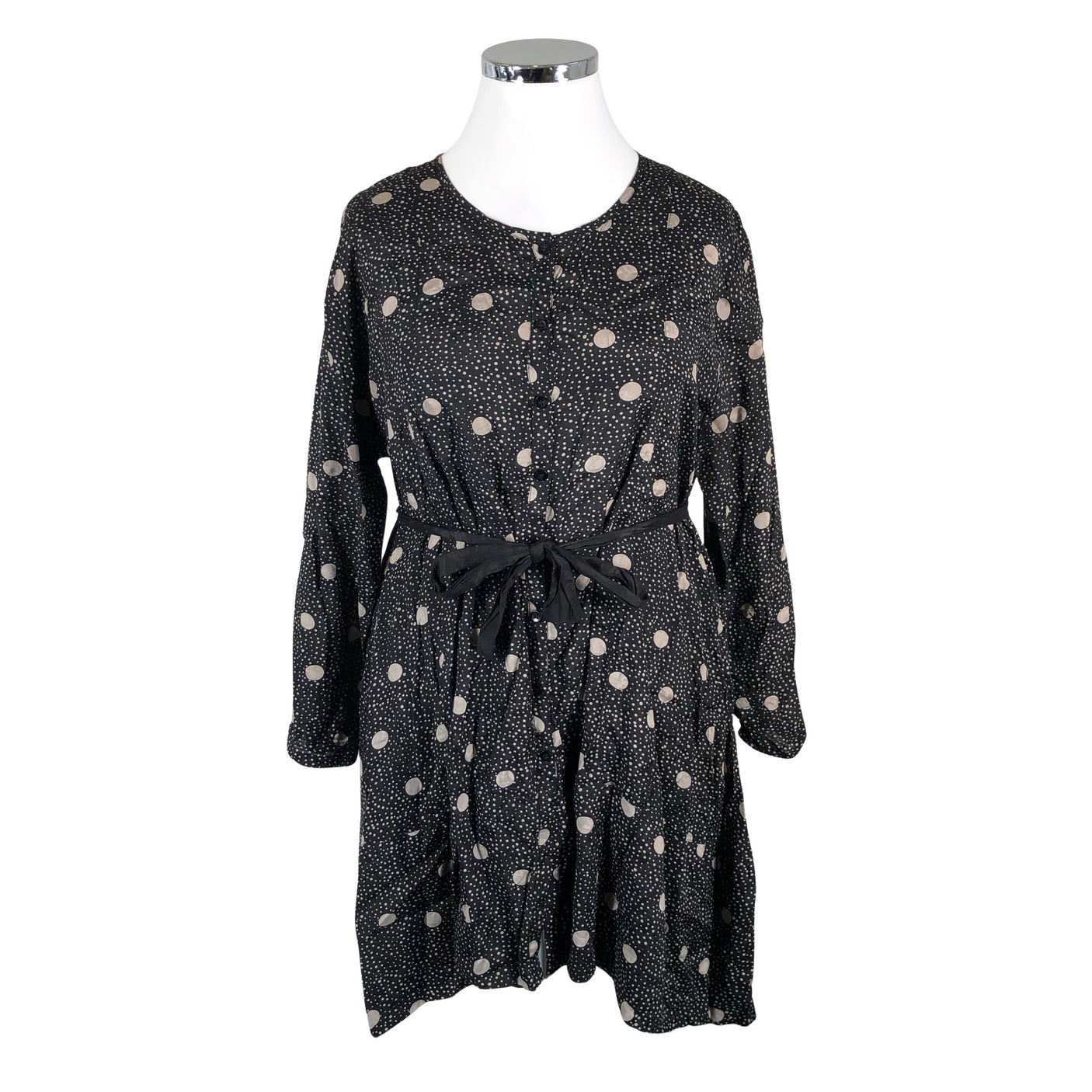 Unisex The Masai - Schiffon dress, size 42 - Black (1)