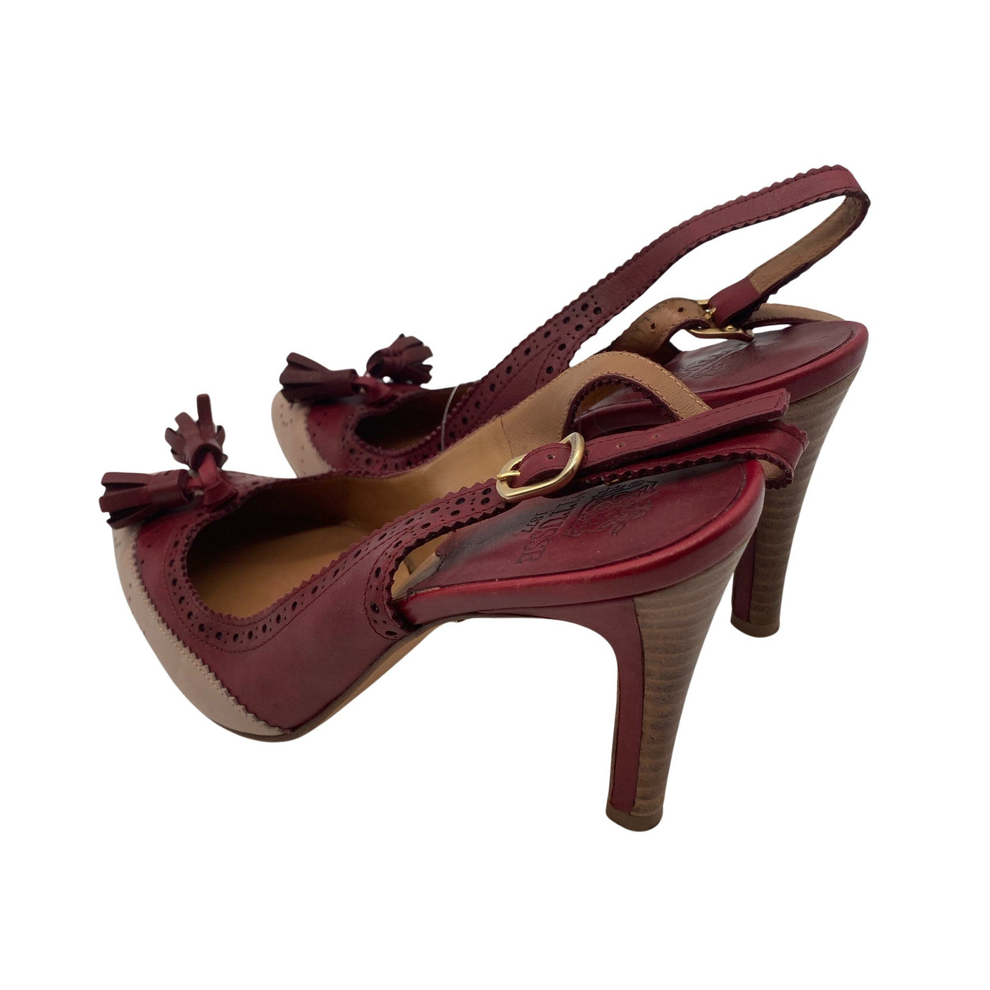 Unisex Lottusse - Heeled sandals, size 38 - Wine red (2)