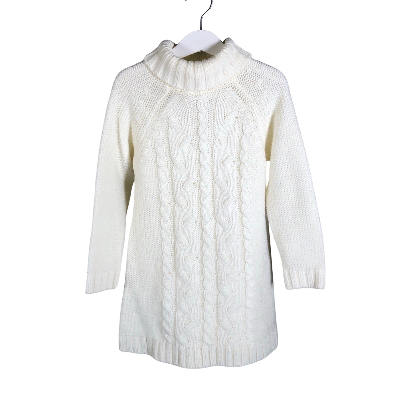 Unisex ZY - Knit dress, size 110 - 116 - Natural white (1)