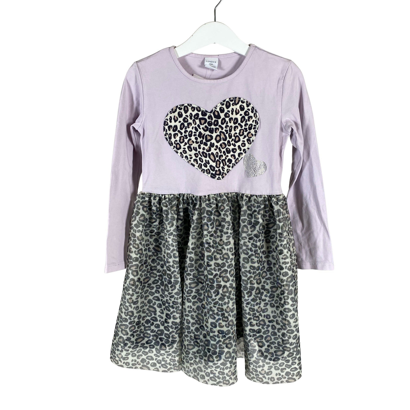 Unisex Lindex - Tricot dress, size 110 - 116 - Violet (1)