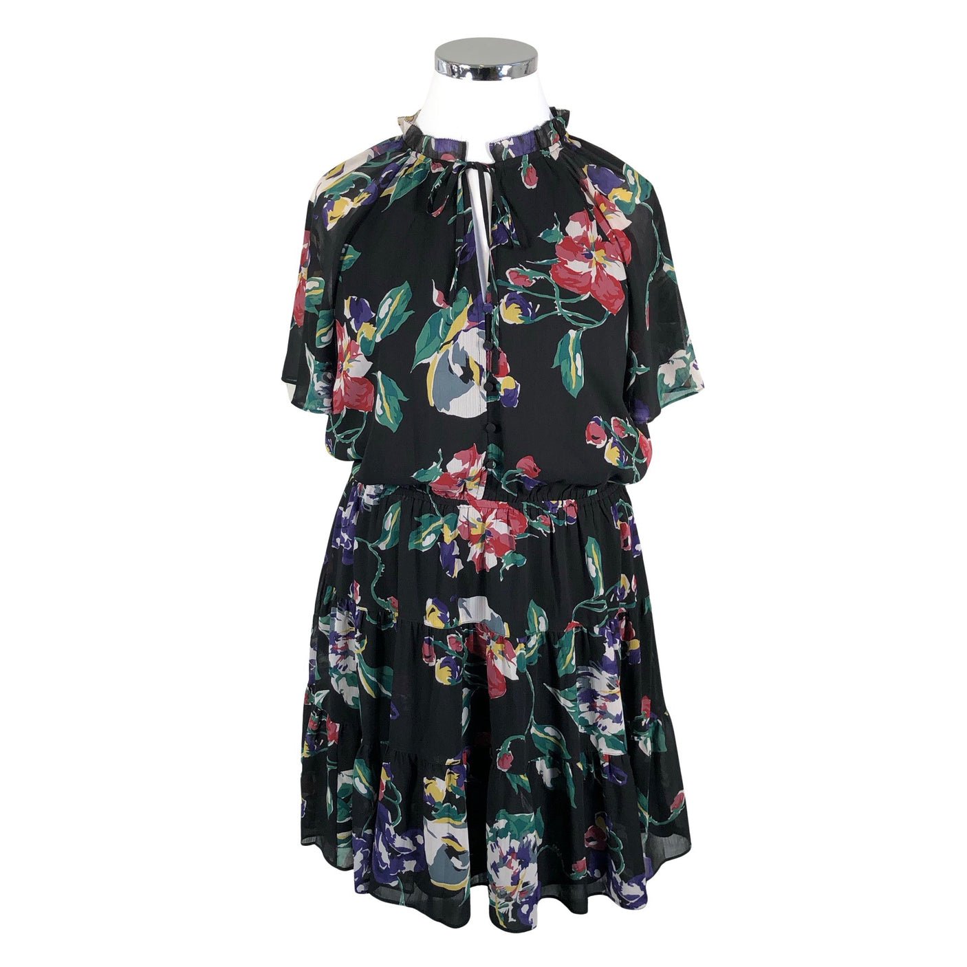 Unisex Lauren Ralph Lauren - Schiffon dress, size 42 - Black (1)