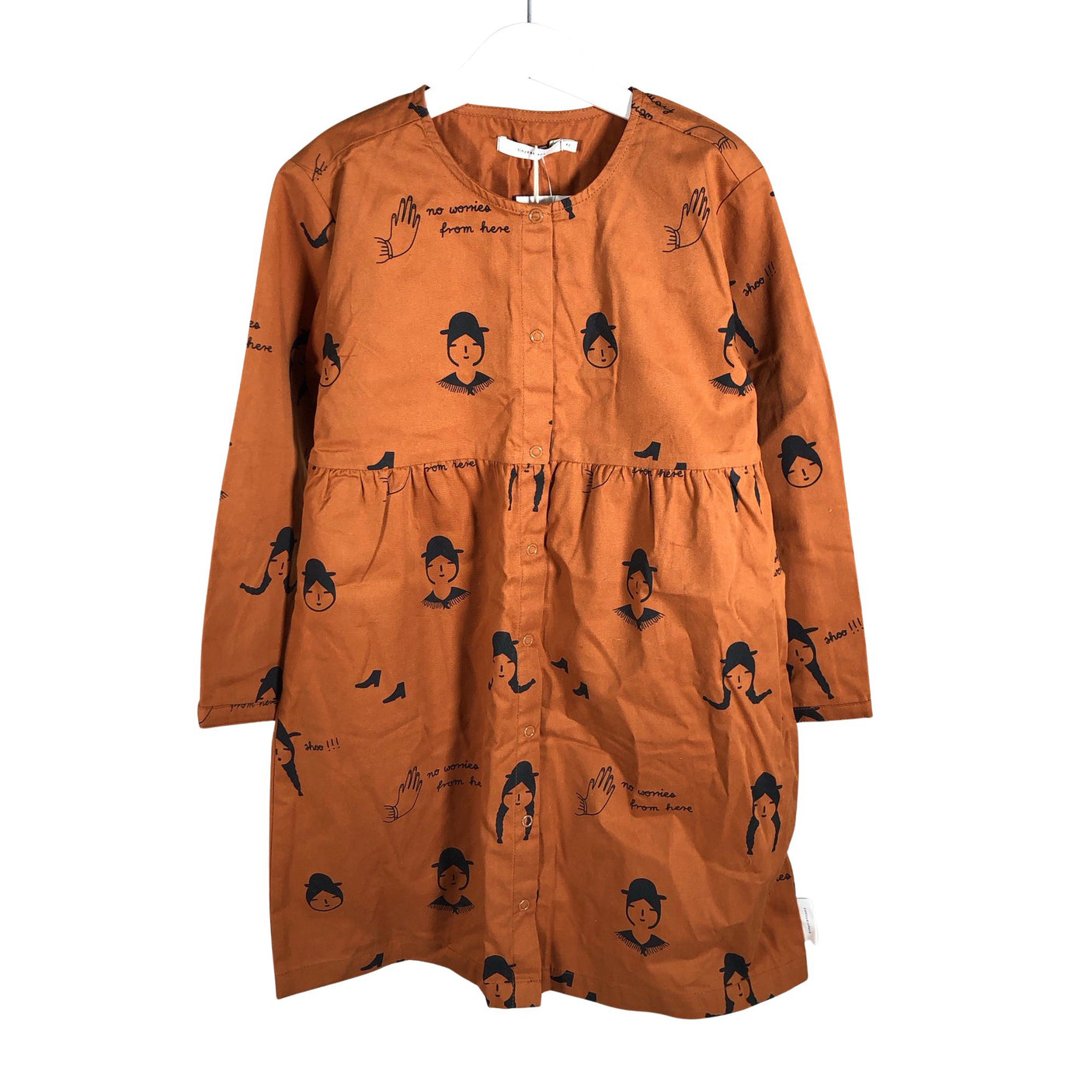 Unisex Tinycottons - Dress, size 122 - 128 - Brown (1)