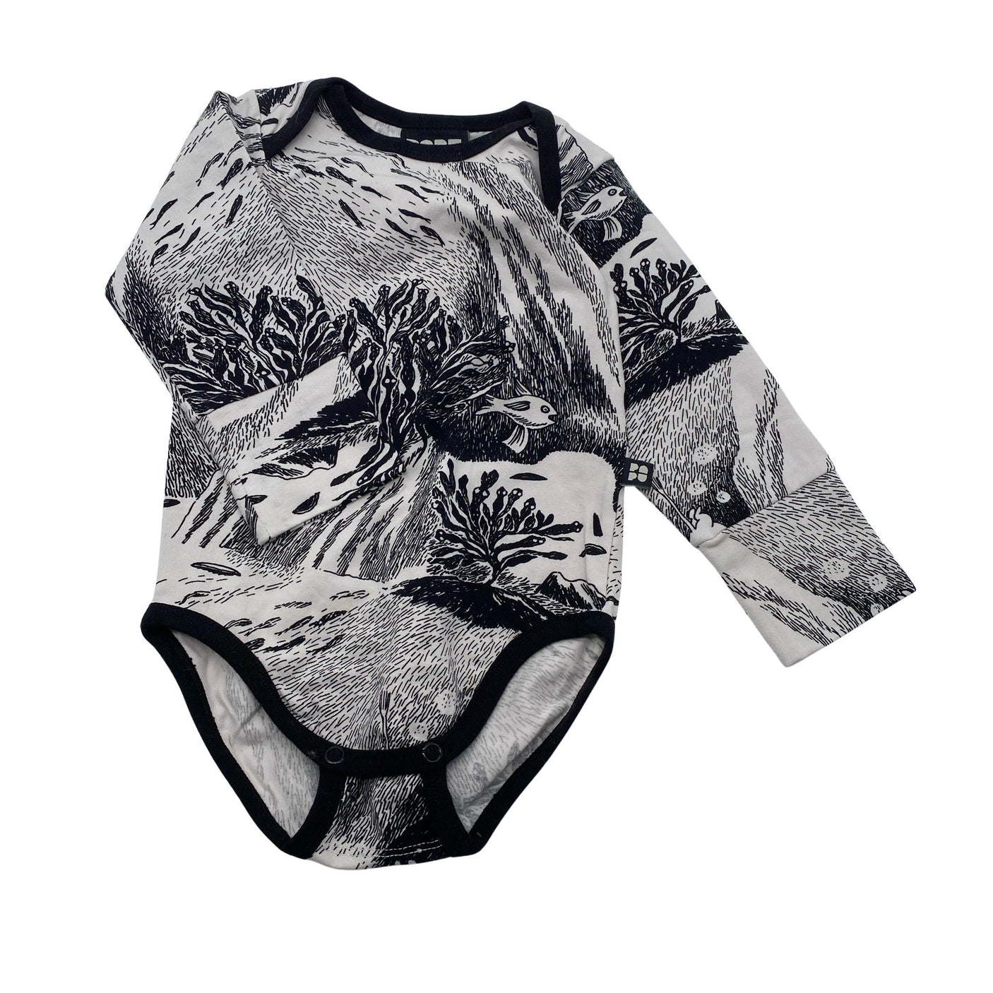Unisex Papu - Body, size 74 - 80 - White (1)