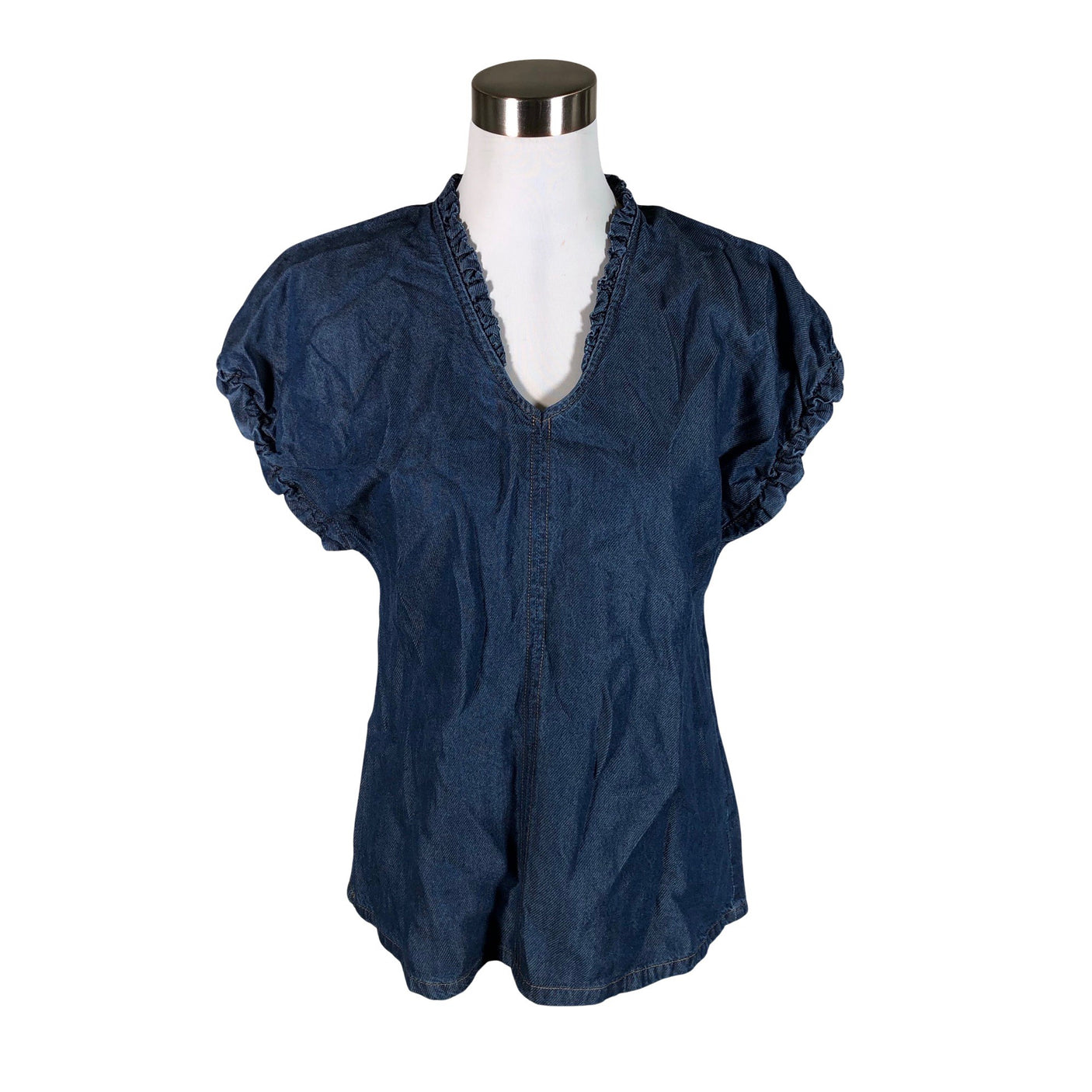 Unisex InWear - Short-sleeved blouse, size 38 - Blue (1)