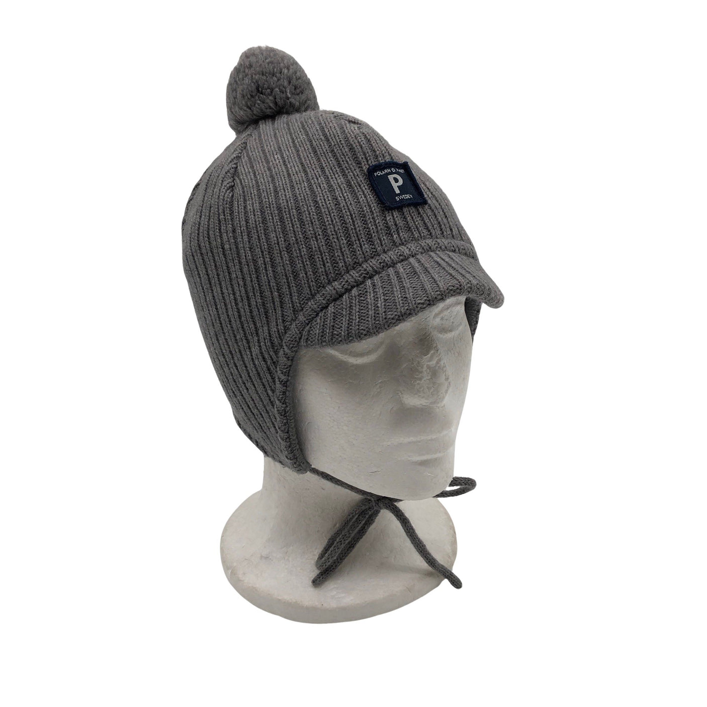 Unisex Polarn O. Pyret - Winter hat, size 44 - 46 cm - Gray (1)