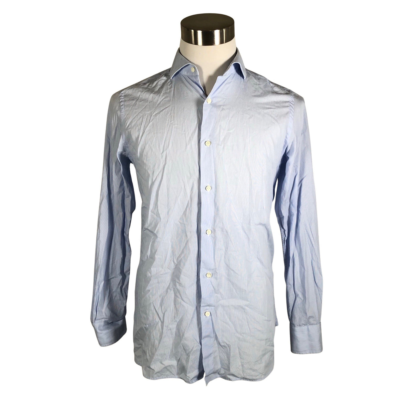 Unisex Massimo Dutti - Collared shirt, size M - Light blue (1)