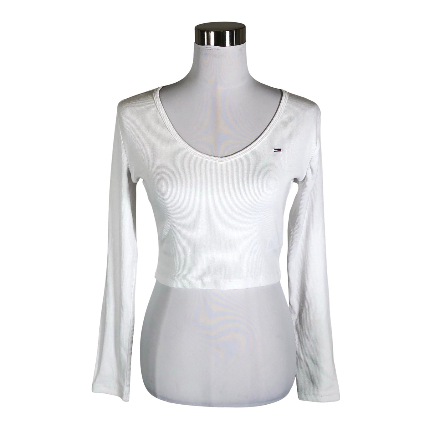 Unisex Tommy Jeans (Tommy Hilfiger) - Tricot shirt, size 38 - White (1)