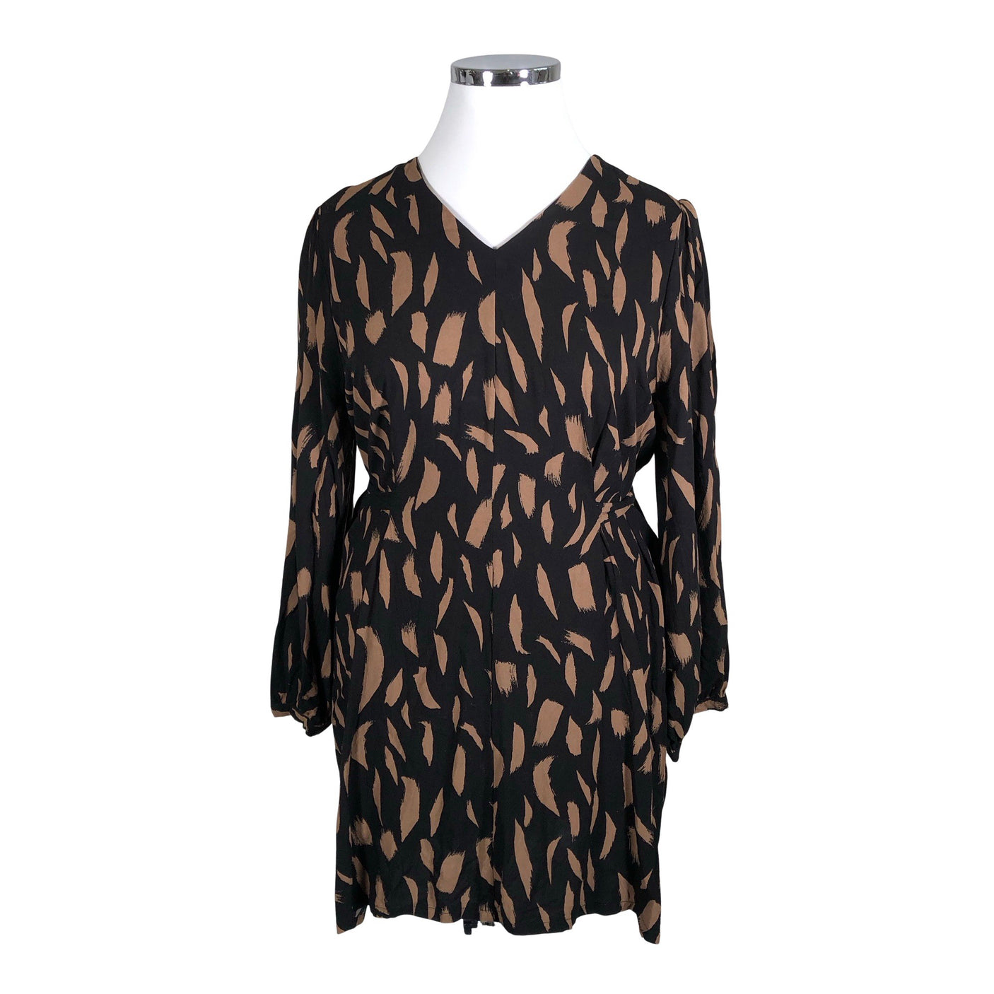 Unisex Cut & Pret - Schiffon dress, size 46 - Black (1)