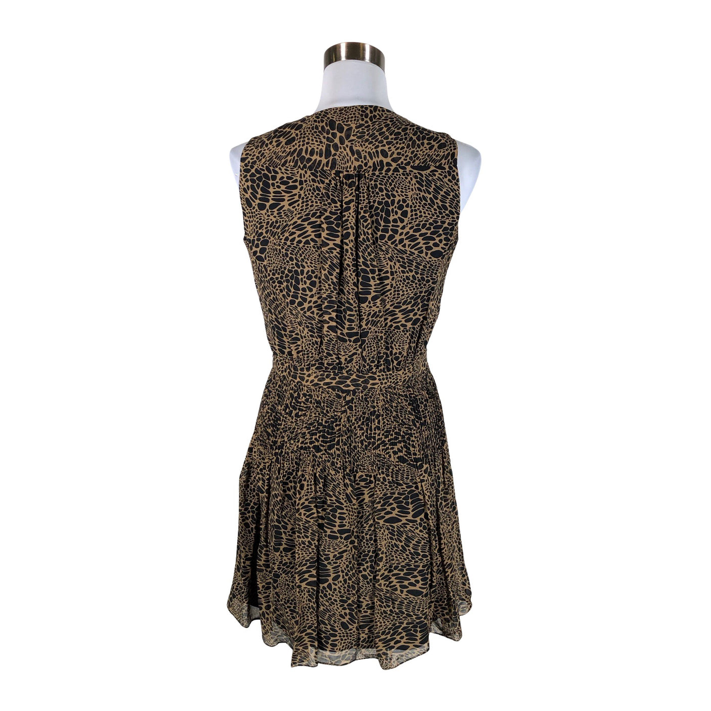Unisex Diane von Furstenberg - Schiffon dress, size 38 - Brown (2)