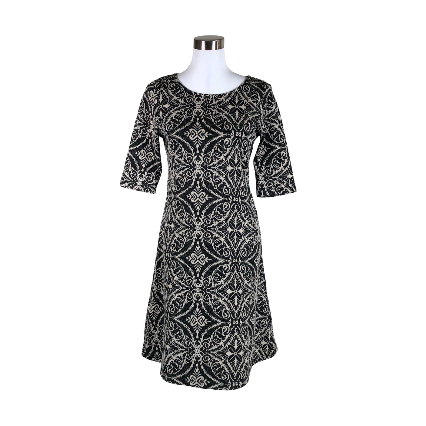 Unisex Cream - Knit dress, size 38 - Black (1)