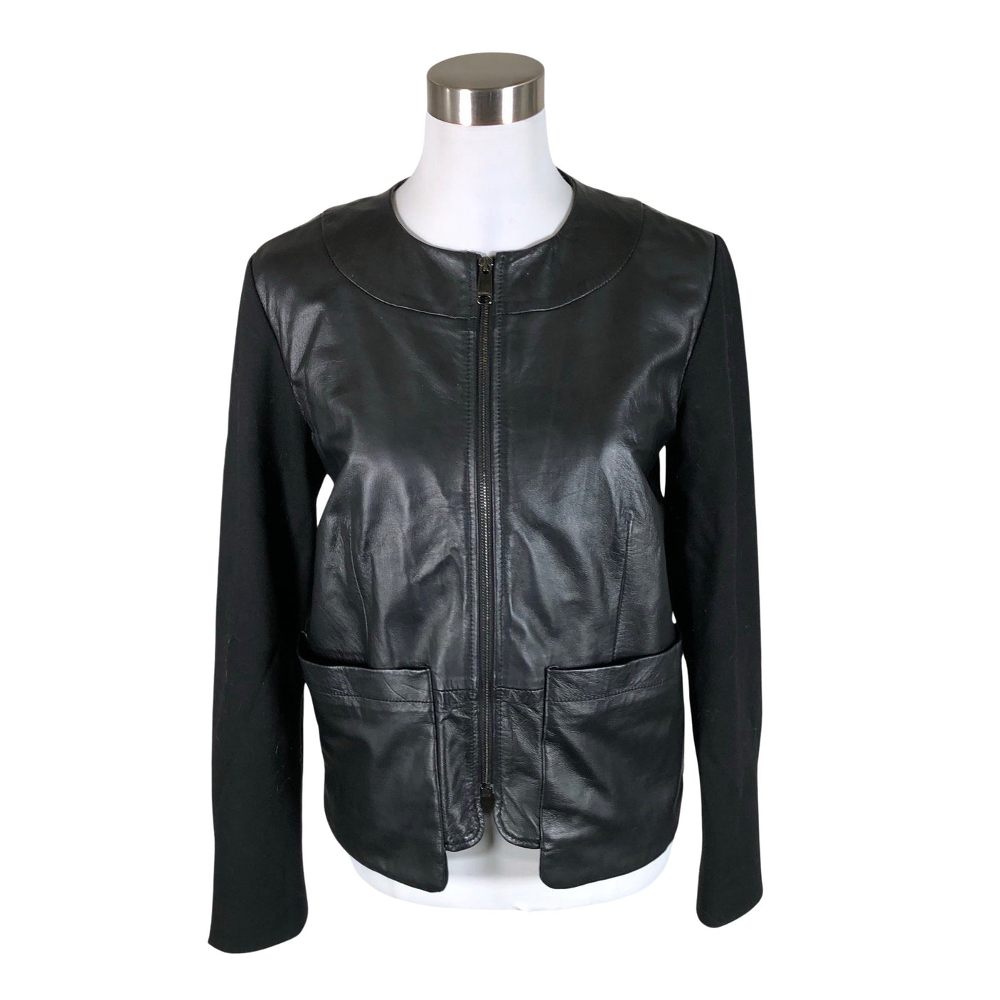Unisex Max&Co - Leather jacket, size 38 - Black (1)
