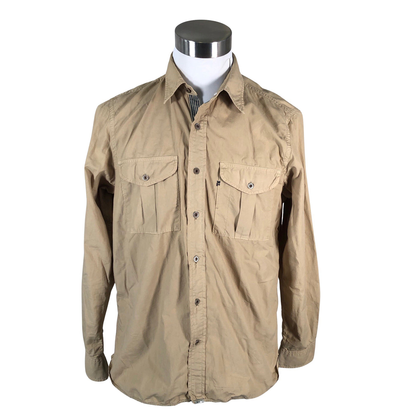 Unisex Polo Jeans Co. - Collared shirt, size L - Brown (1)