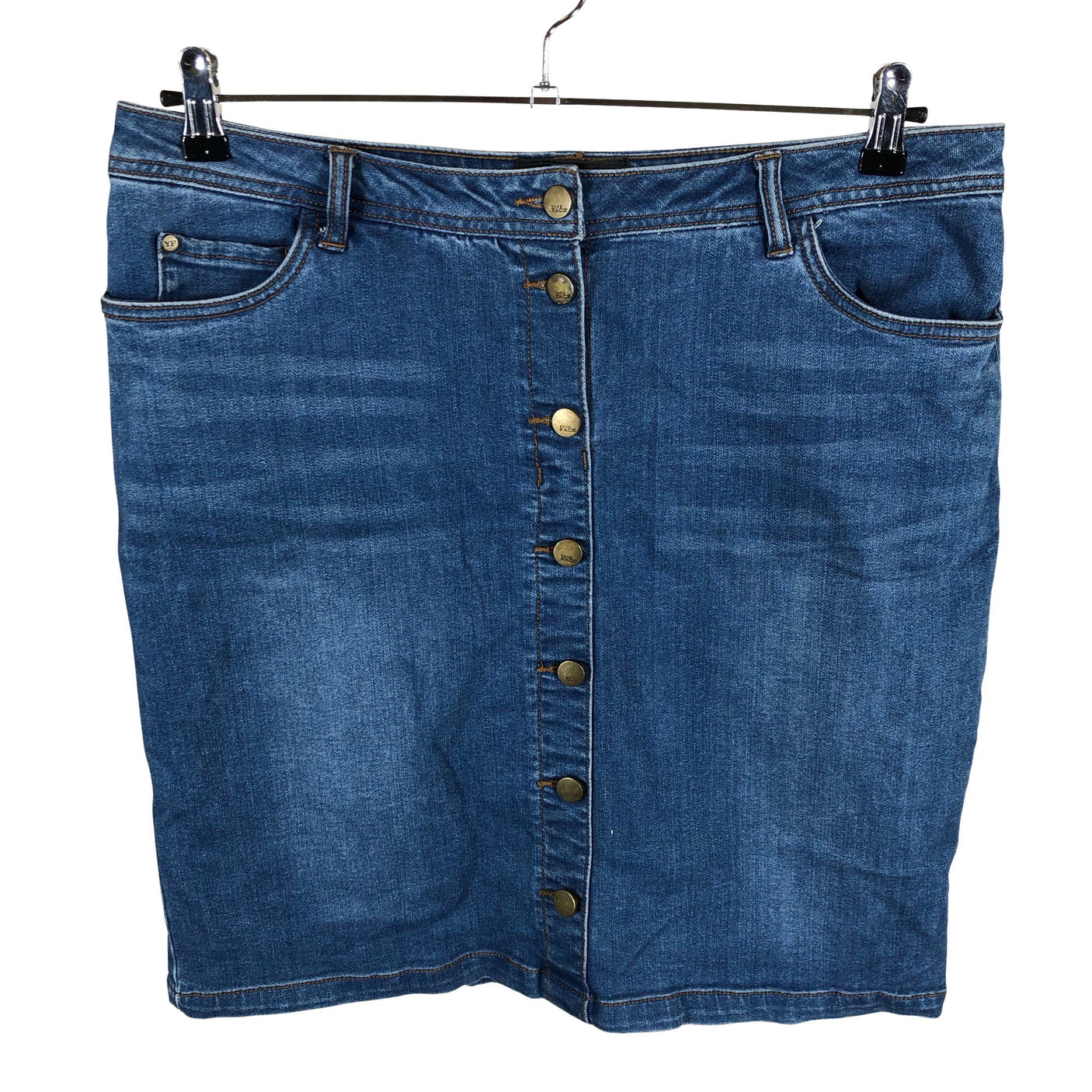 Unisex Your Face - Denim skirt, size 42 - Blue (1)