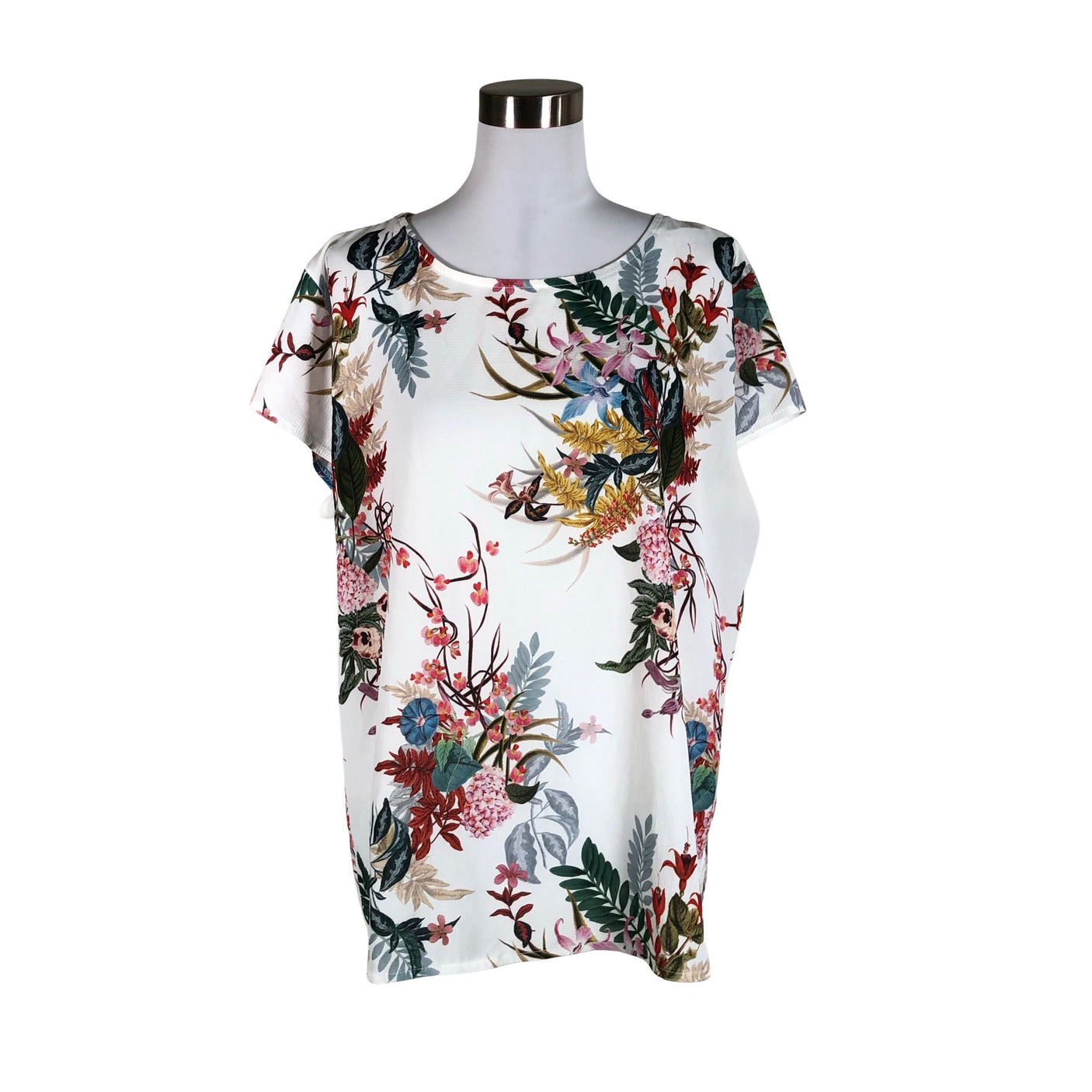 Unisex Elitzia - Short-sleeved blouse, size 40 - White (1)