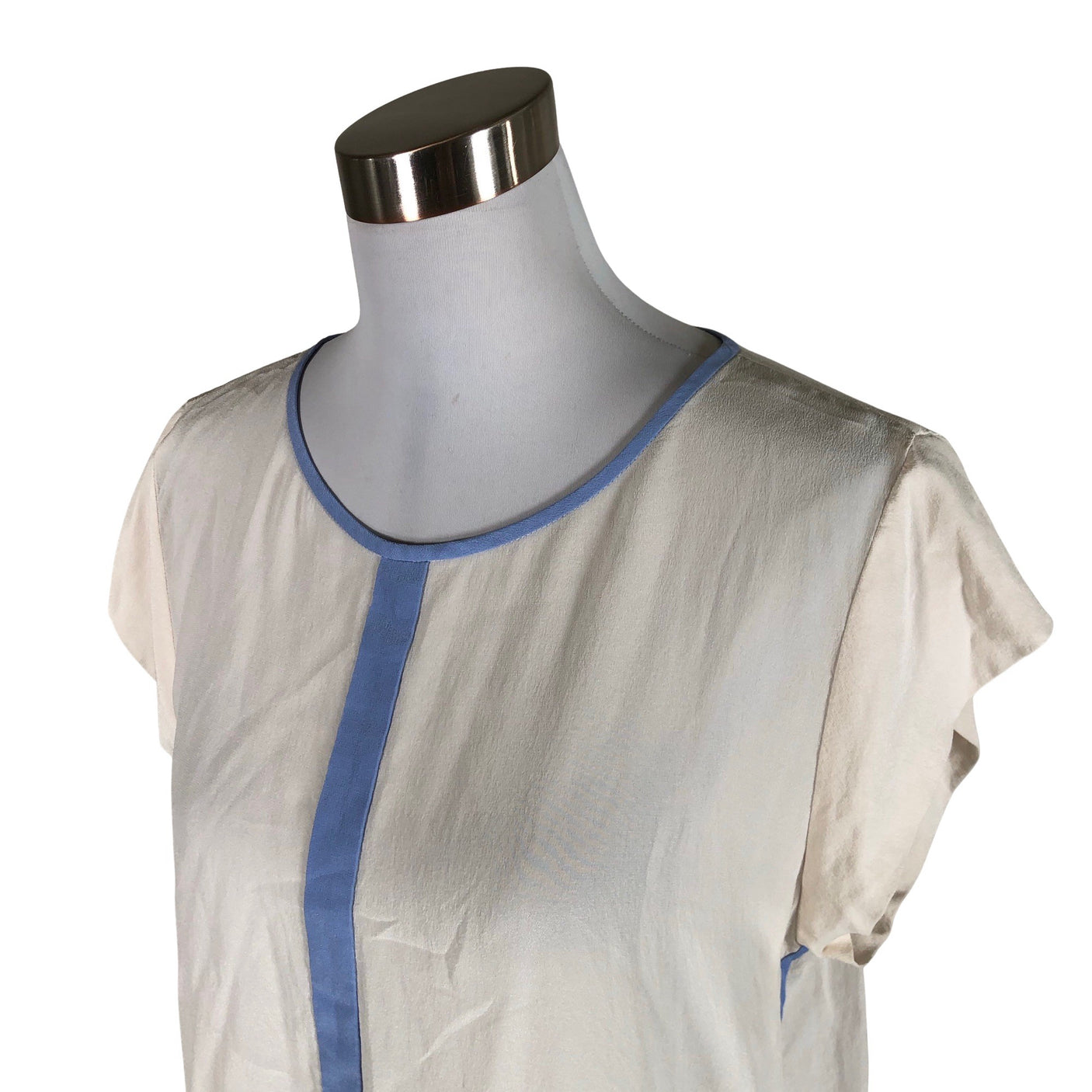 Unisex Marc Cain - Short-sleeved blouse, size 40 - Natural white (3)