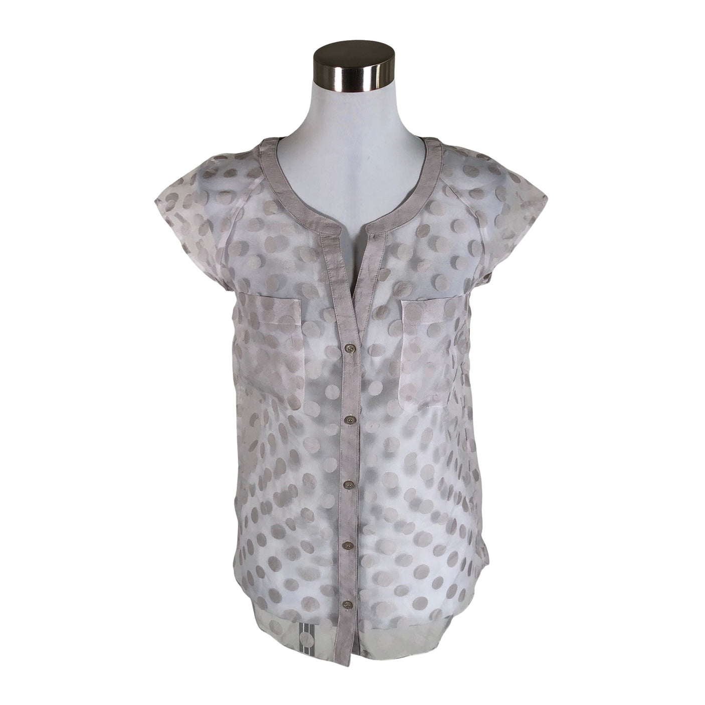 Unisex Sisley - Short-sleeved blouse, size 36 - Gray (1)