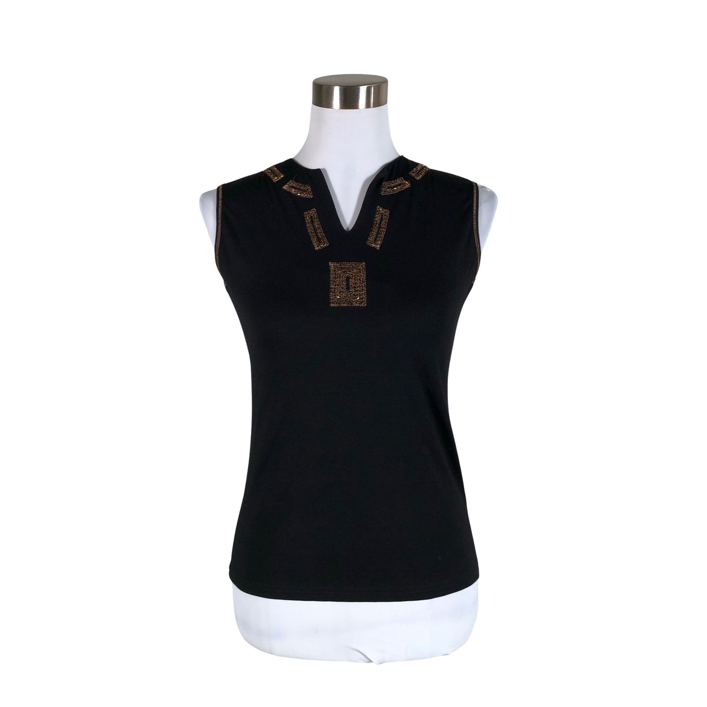 Unisex Global - Tricot tank top, size 38 - Black (1)