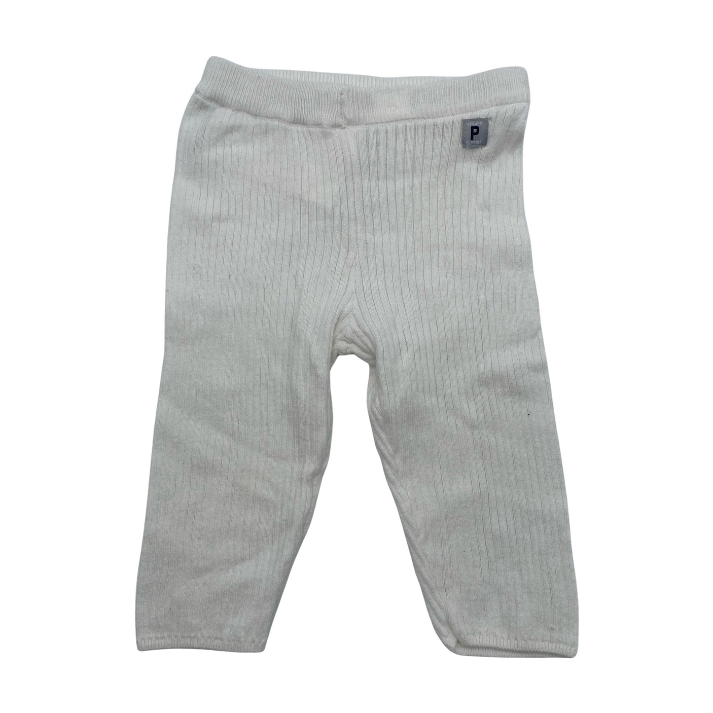 Unisex Polarn O. Pyret - Tricot pants, size 56 - 62 - White (1)
