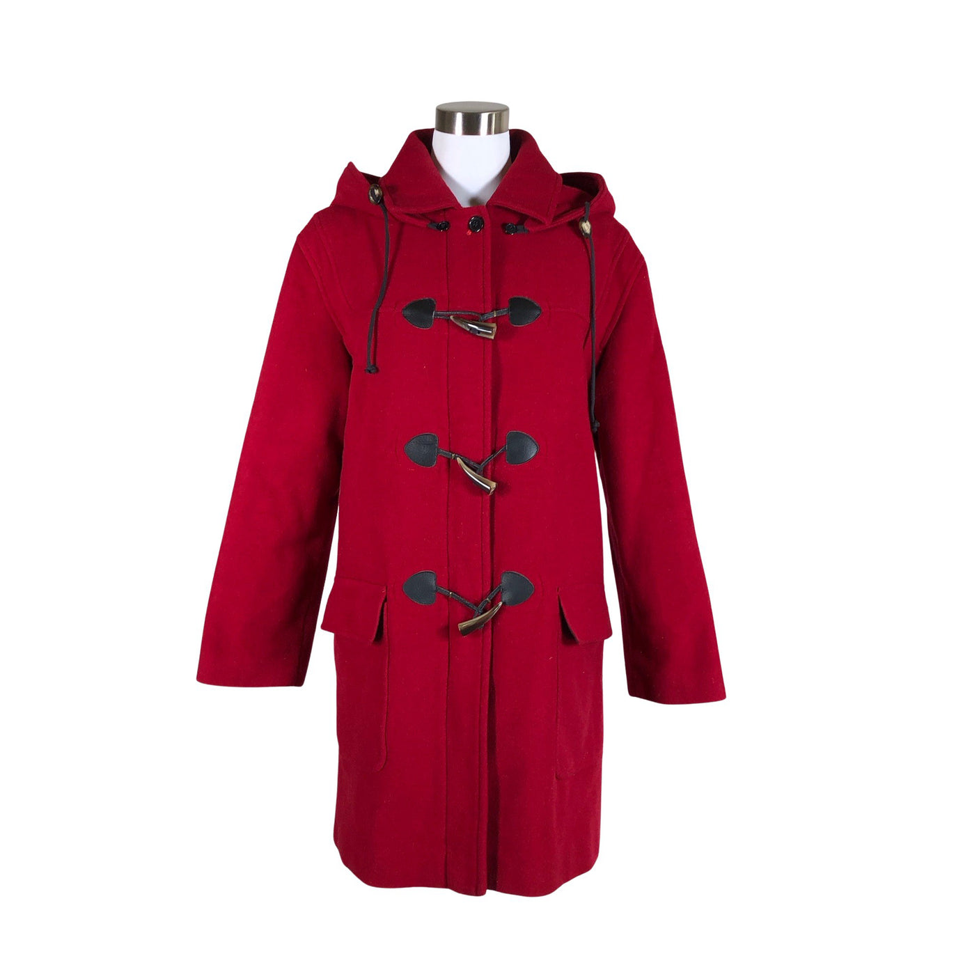 Unisex Herluf Design - Wool coat, size 34 - Wine red (1)