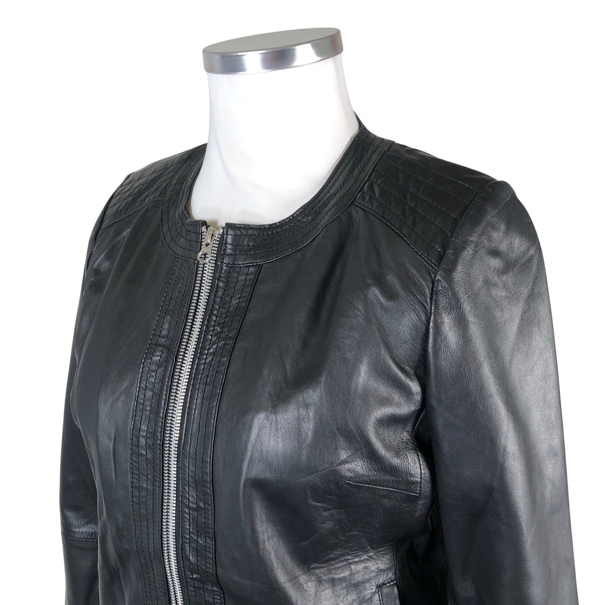 Unisex Etcetera - Leather jacket, size 42 - Black (3)