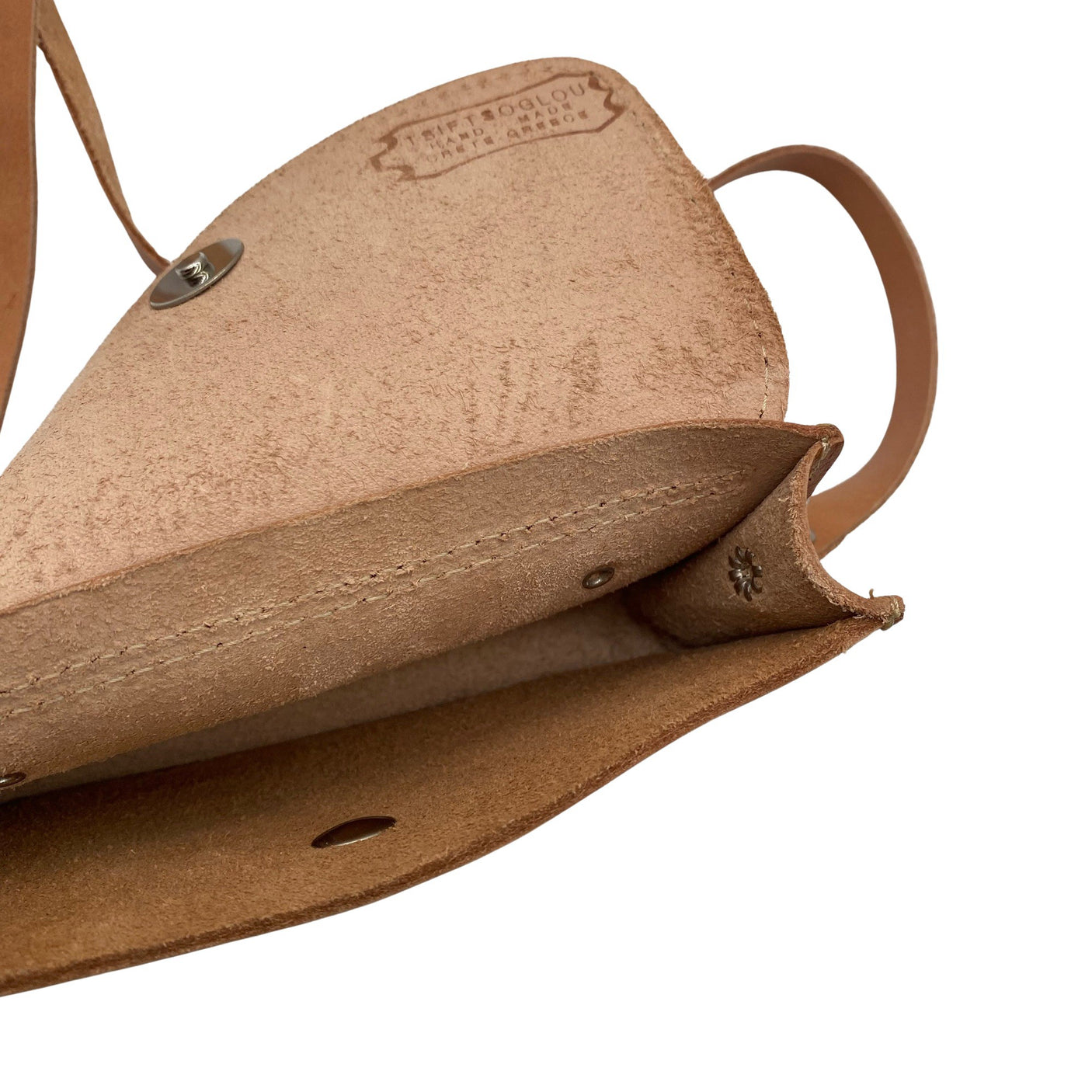 Unisex Handmade - Shoulder bag, size Mini - Brown (3)