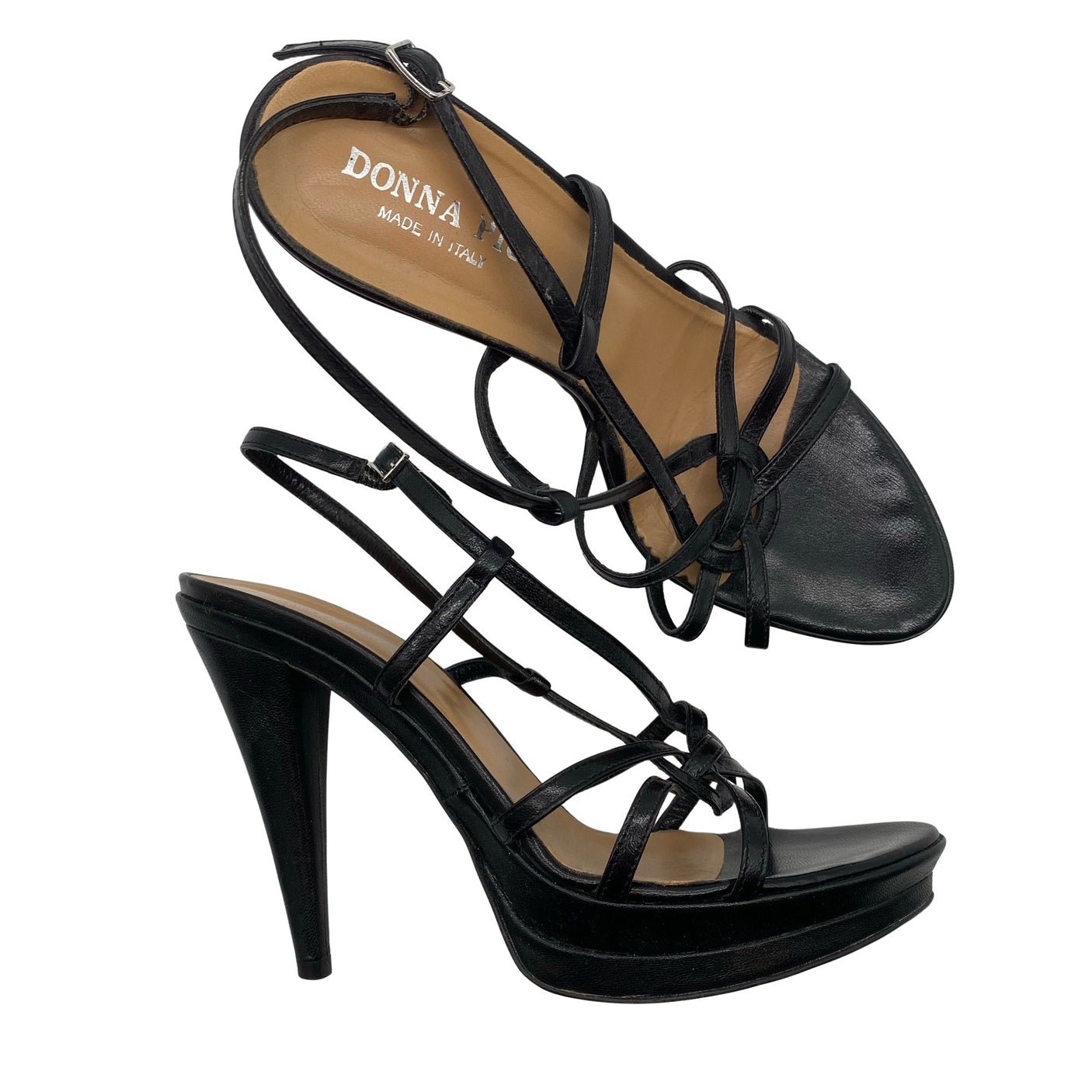 Unisex Donna Piu - Heeled sandals, size 39 - Black (1)