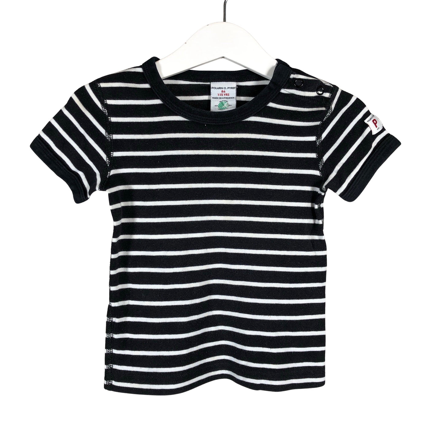 Unisex Polarn O. Pyret - T-shirt, size 80 - 86 - Black (1)