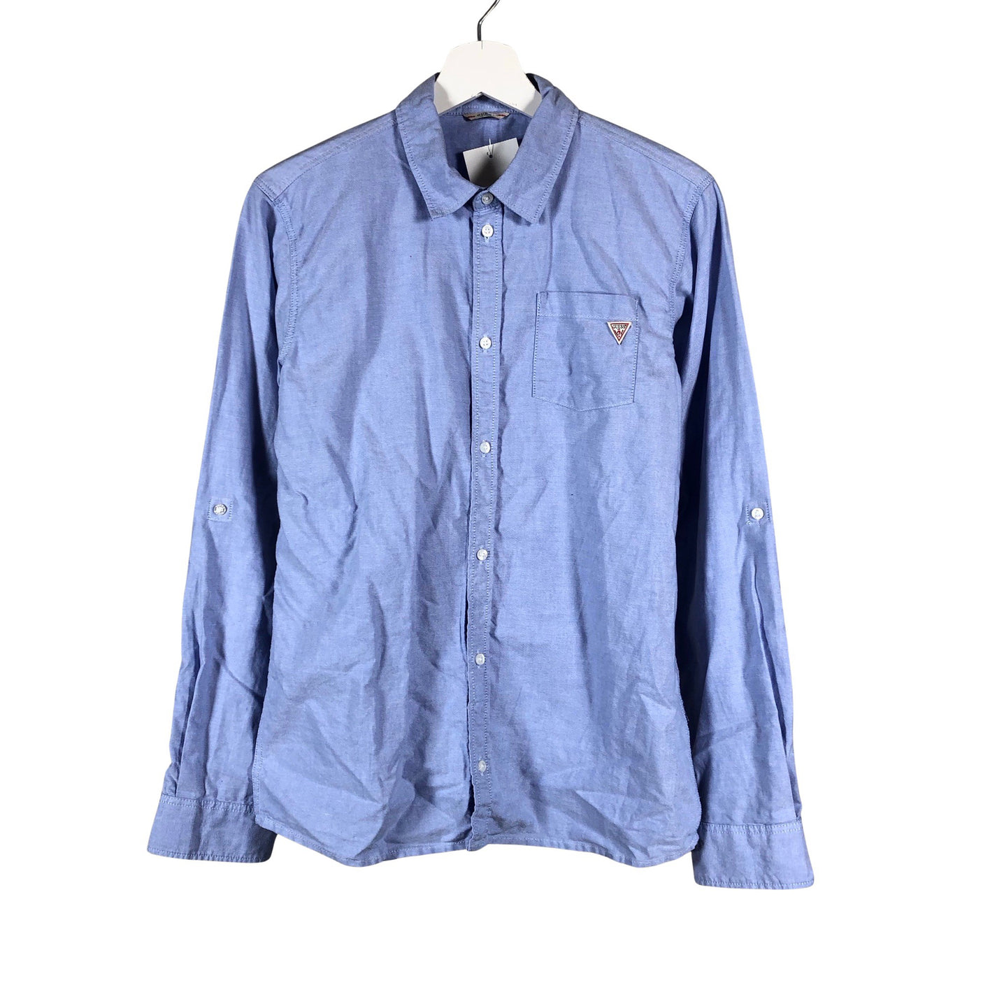 Unisex Guess - Collared shirt, size 170 - 176 - Light blue (1)