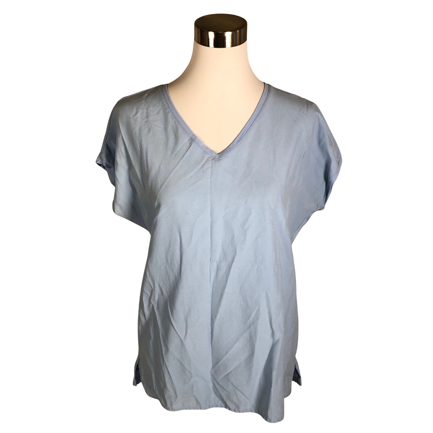Unisex Milano Italy - Short-sleeved blouse, size 36 - Light blue (1)