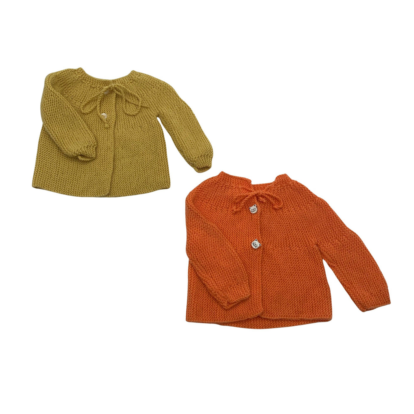 Unisex Handmade - Cardigan, size 44 - 50 - Yellow (1)