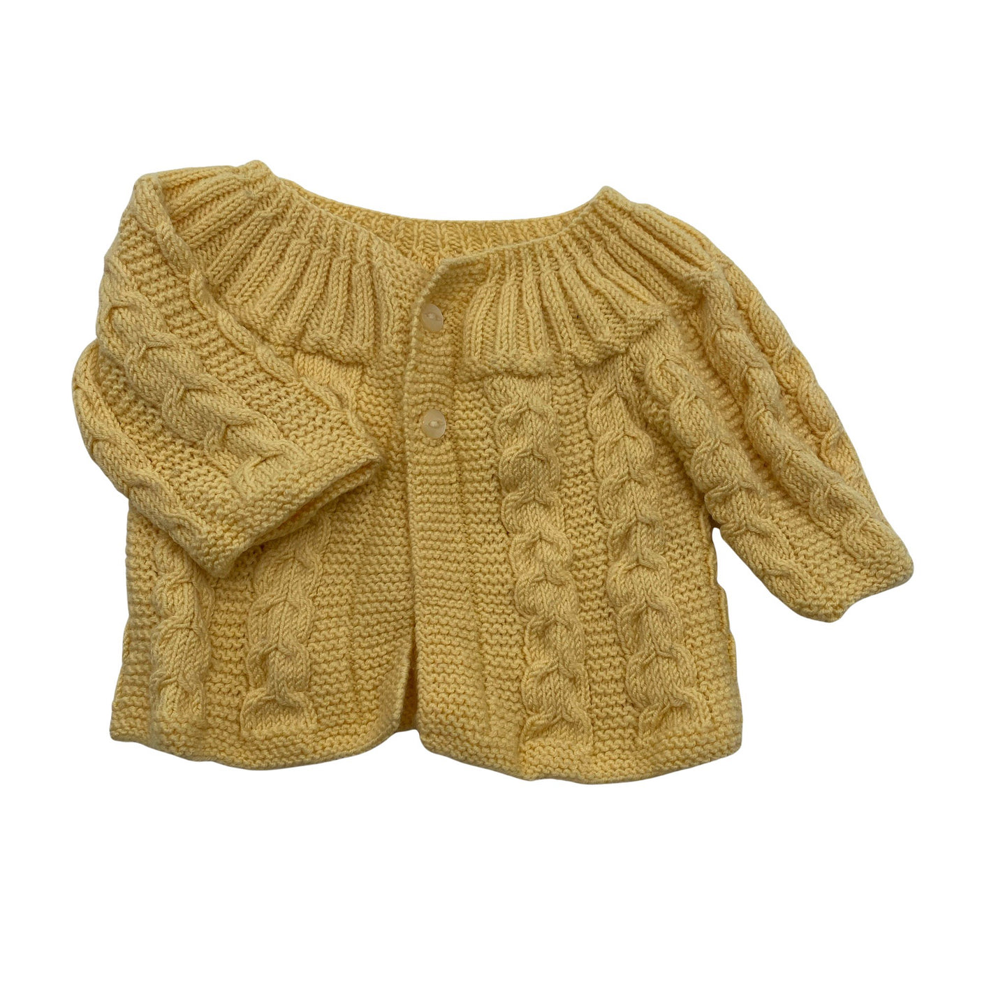 Unisex Handmade - Cardigan, size 44 - 50 - Yellow (1)