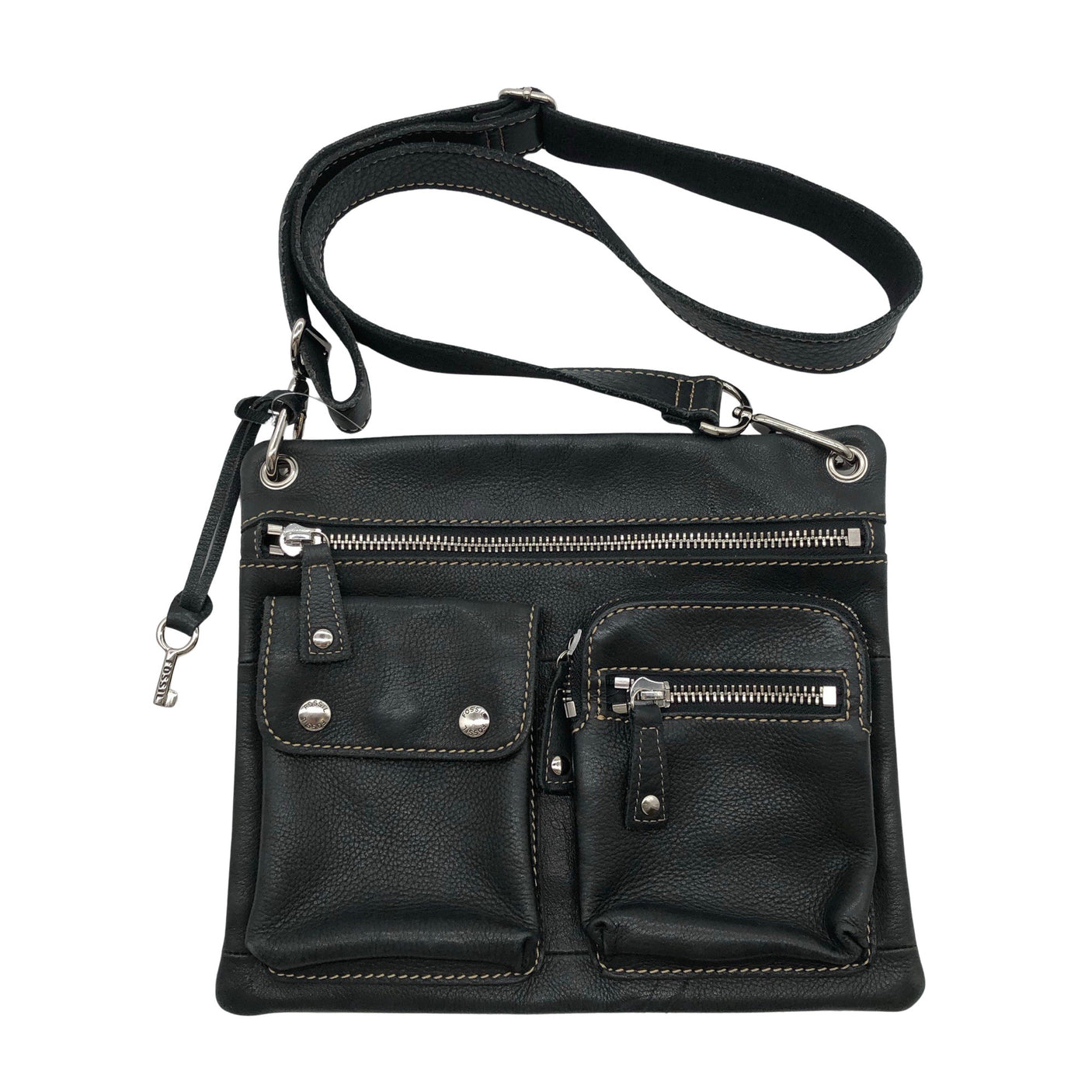 Unisex Fossil - Shoulder bag, size Midi - Black (1)