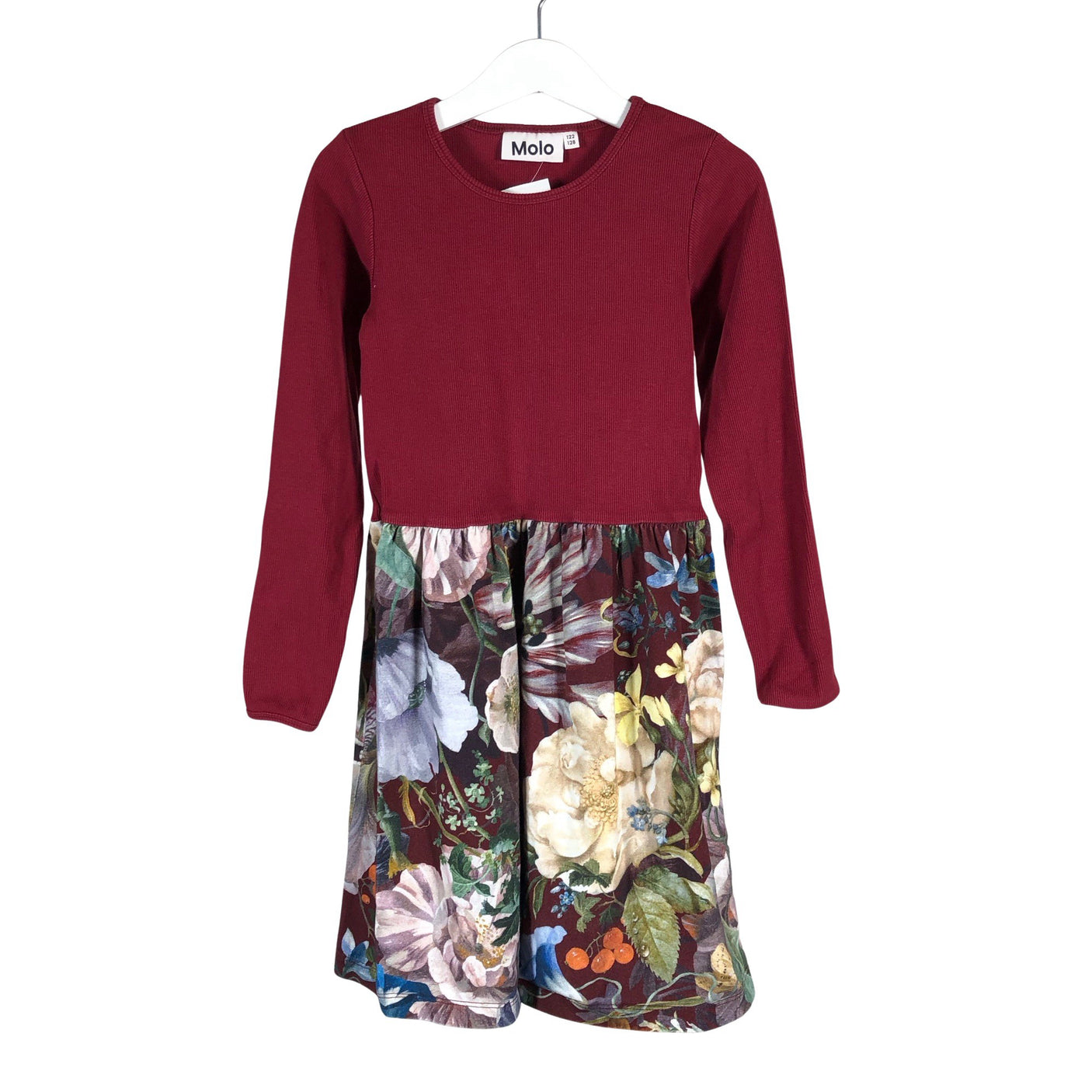 Unisex Molo Kids - Tricot dress, size 122 - 128 - Wine red (1)