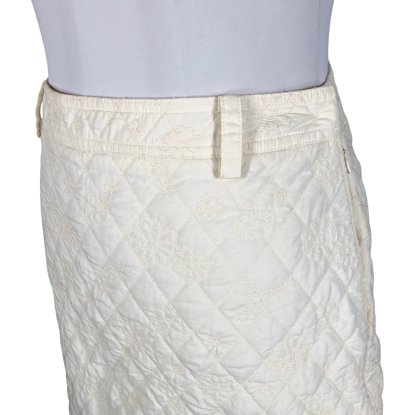 Unisex Tory Burch - Fabric skirt, size 36 - Natural white (3)