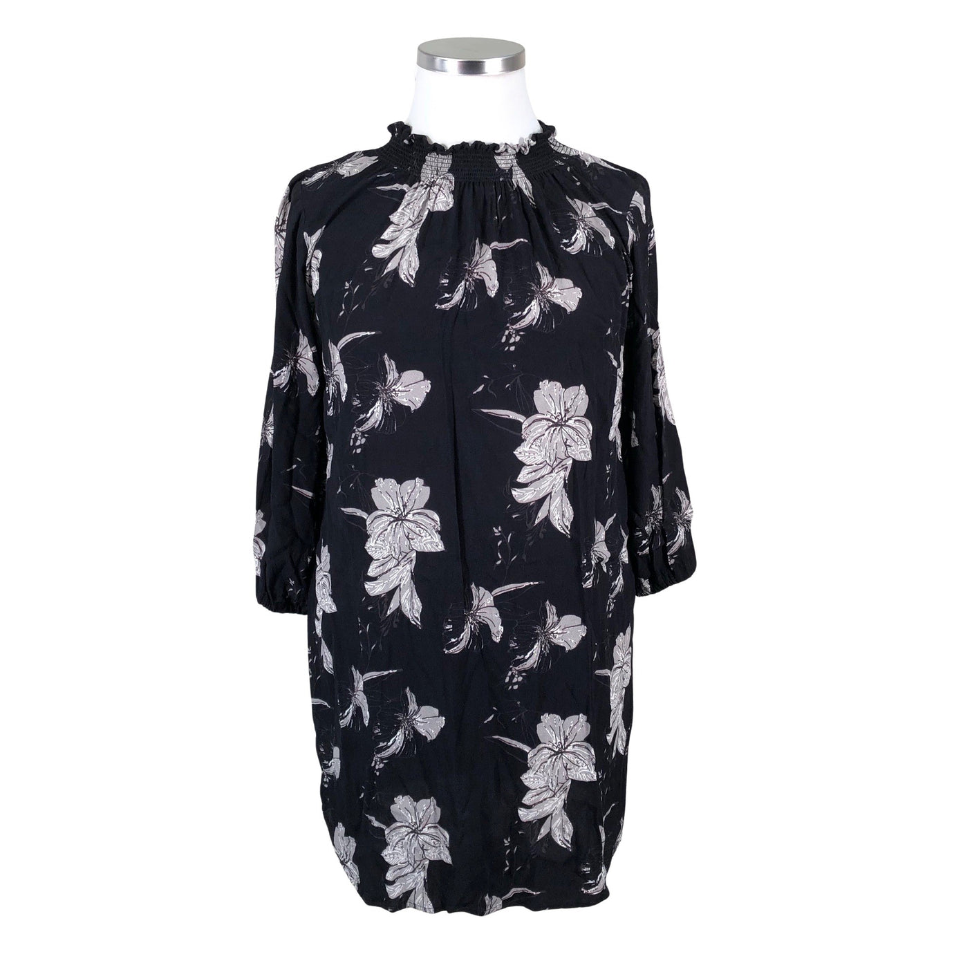 Unisex S.T.I - Schiffon dress, size 42 - Black (1)