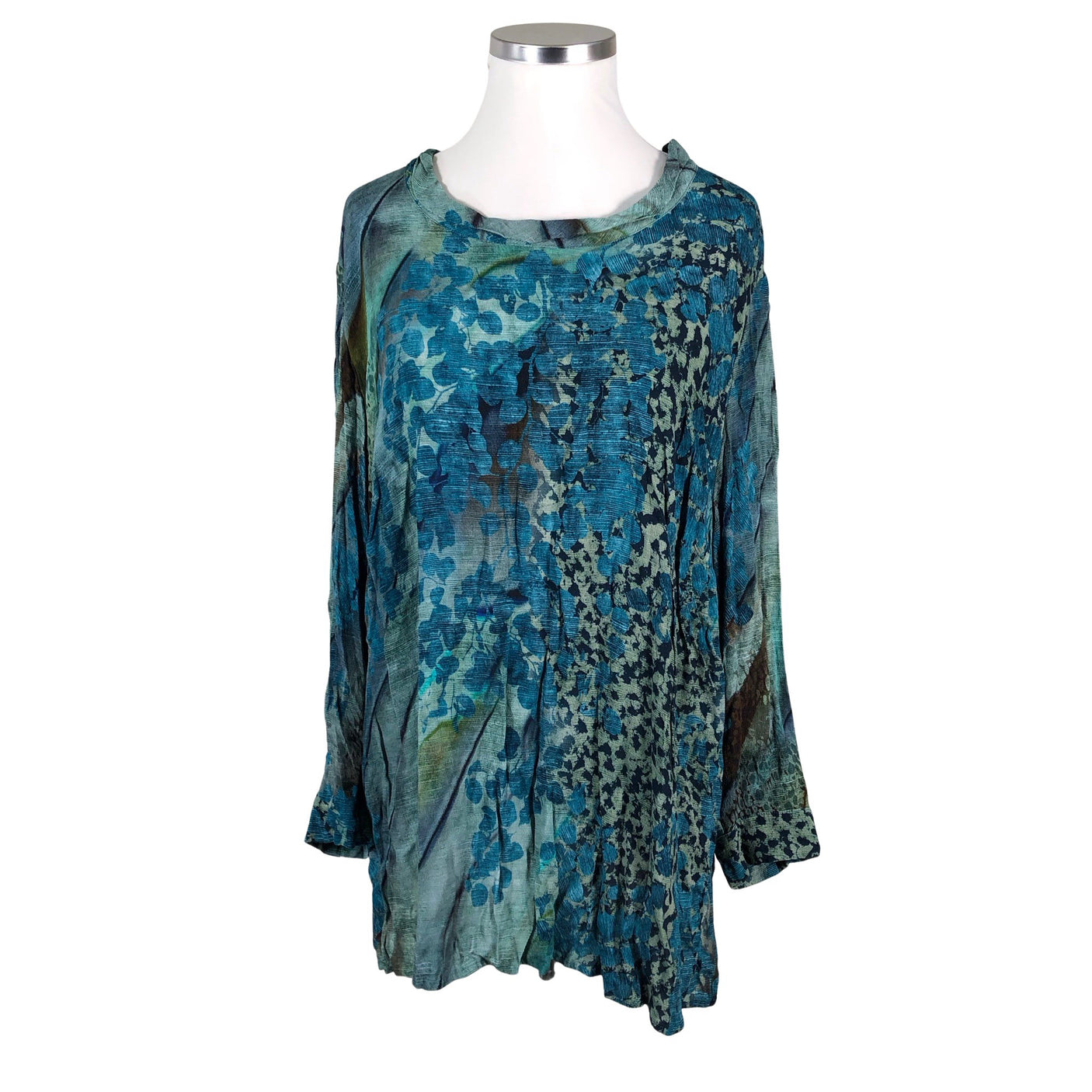 Unisex Ulla Popken - Blouse, size 54 - Blue (1)