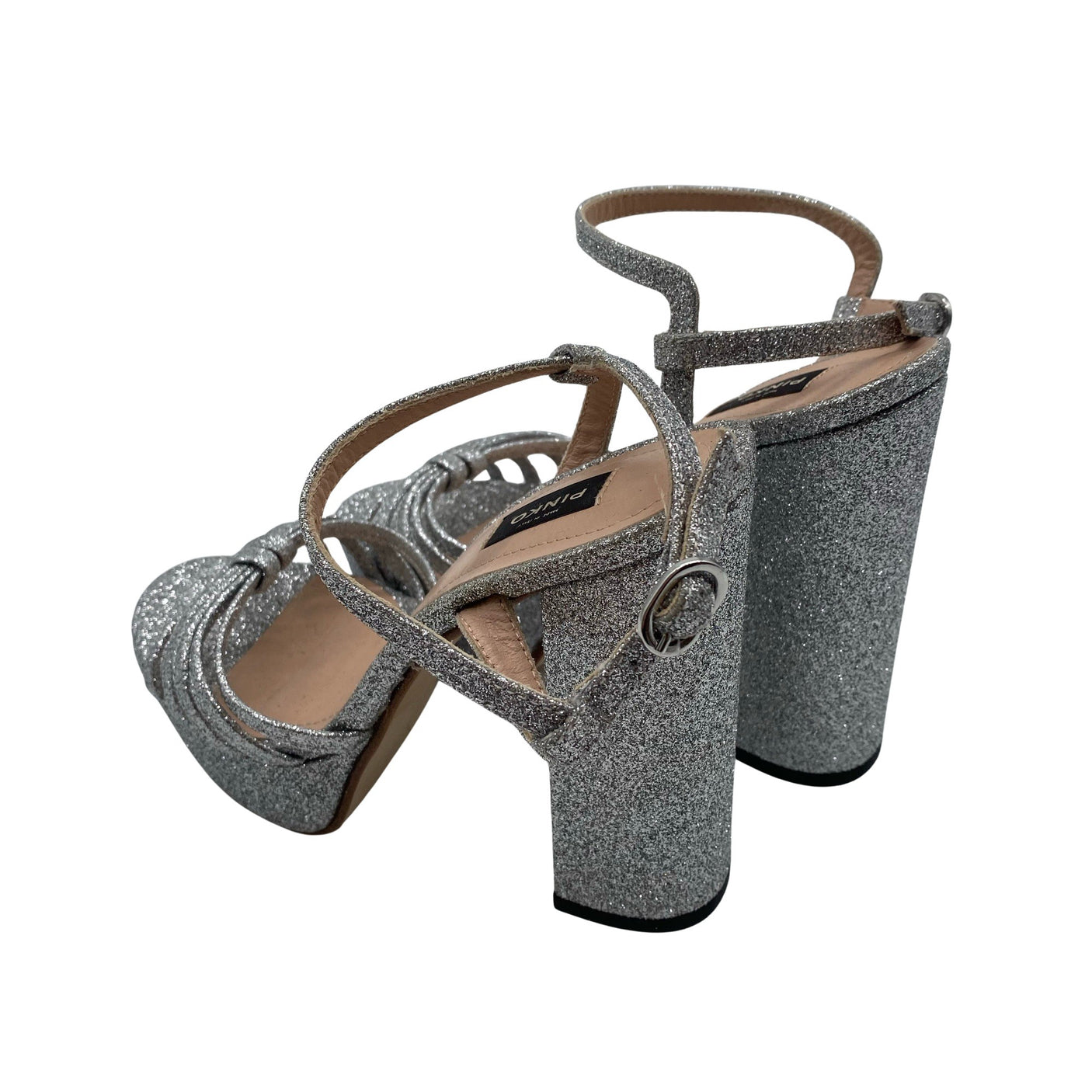 Unisex Pinko - Evening high heels, size 36 - Silver (2)