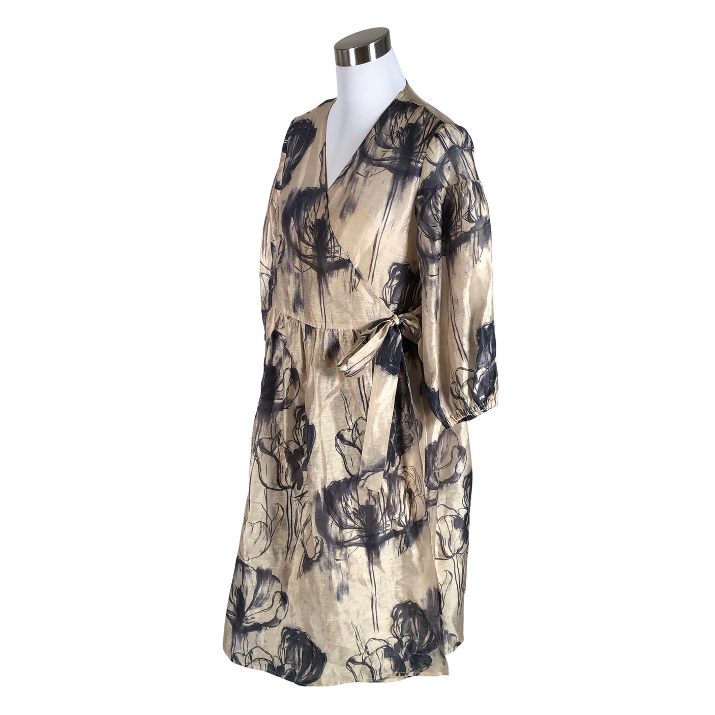 Unisex Second Female - Schiffon dress, size 36 - Beige (3)