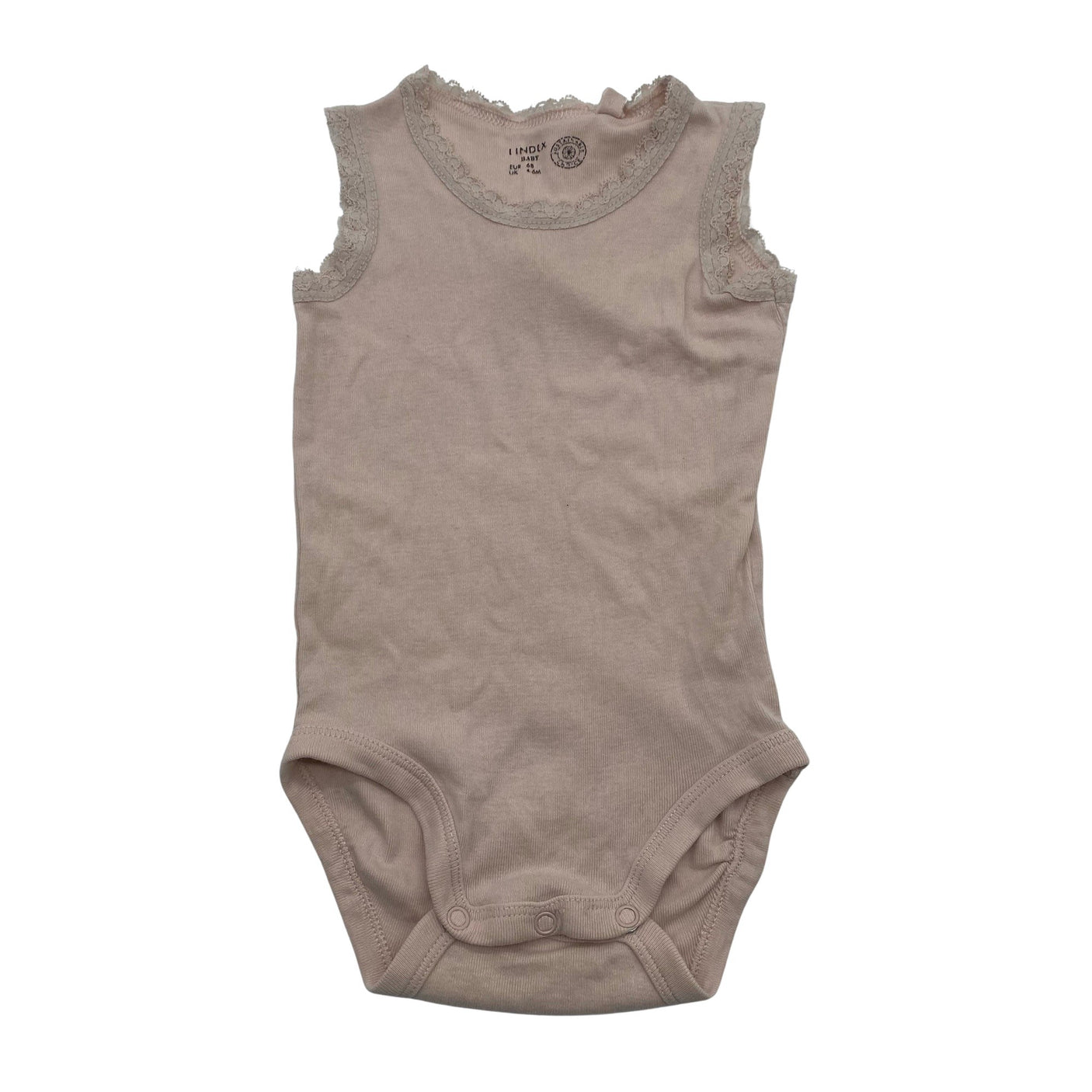 Unisex Lindex - Body, size 62 - 68 - Light pink (1)