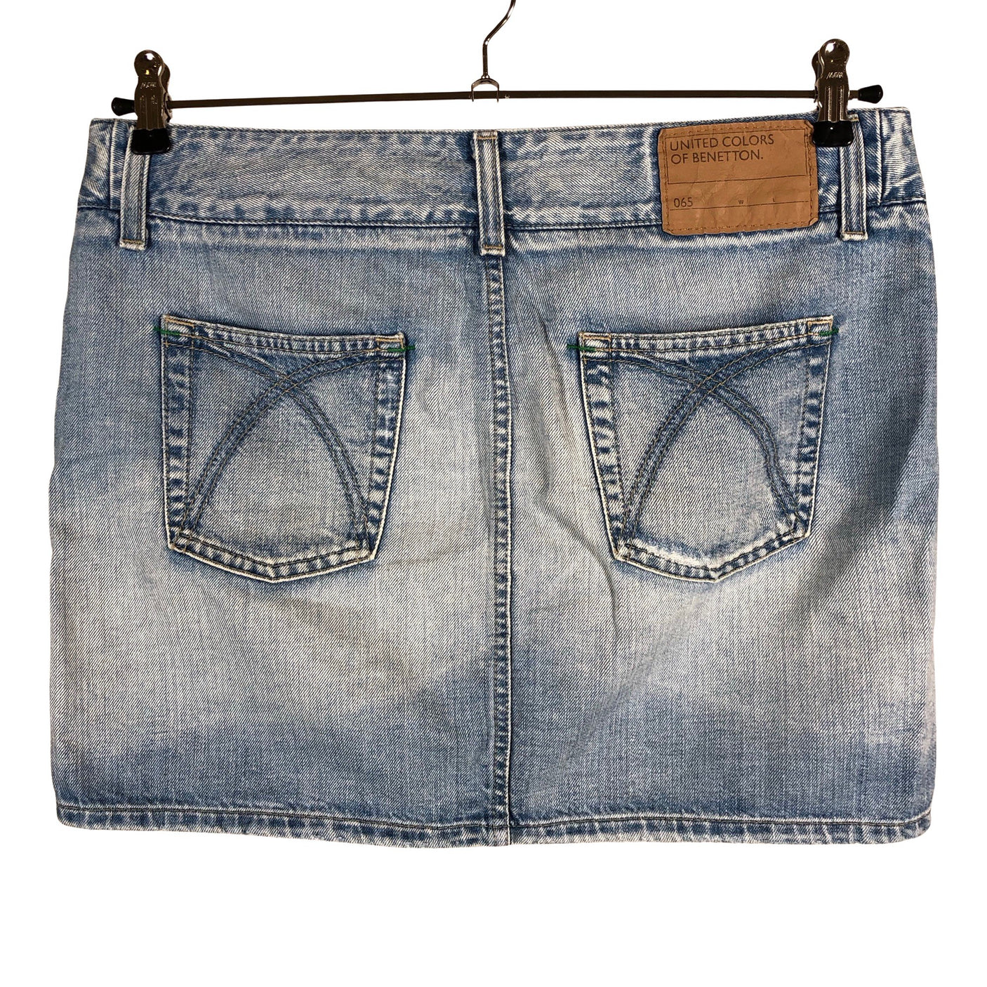 Unisex Benetton - Denim skirt, size 40 - Light blue (2)