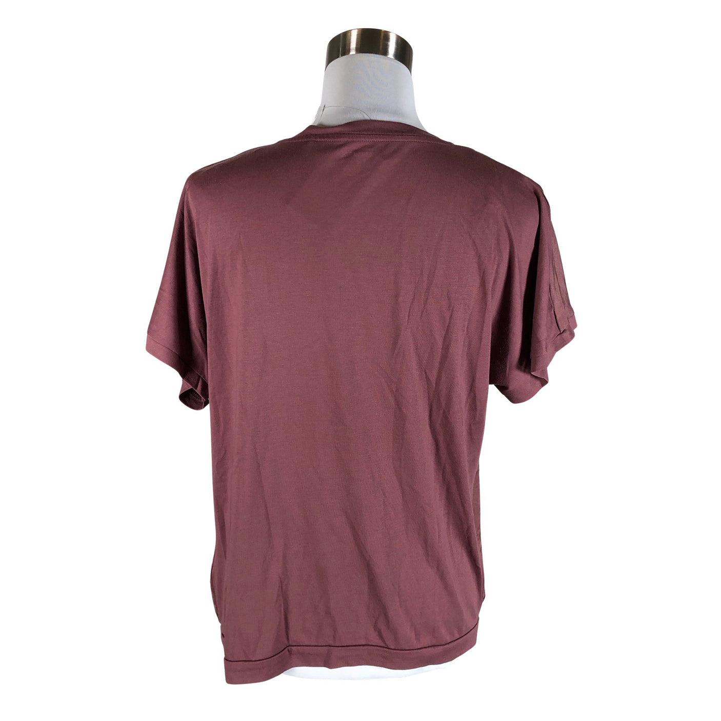 Unisex Lindex - Short-sleeved blouse, size 40 - Wine red (2)