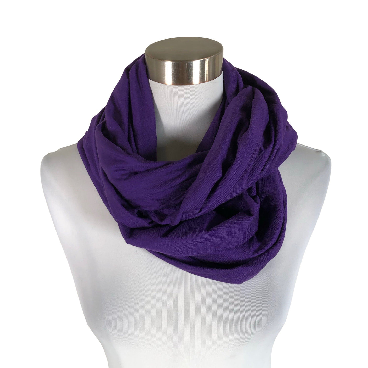 Unisex Second Chance - Circle scarf, size Midi - Violet (1)