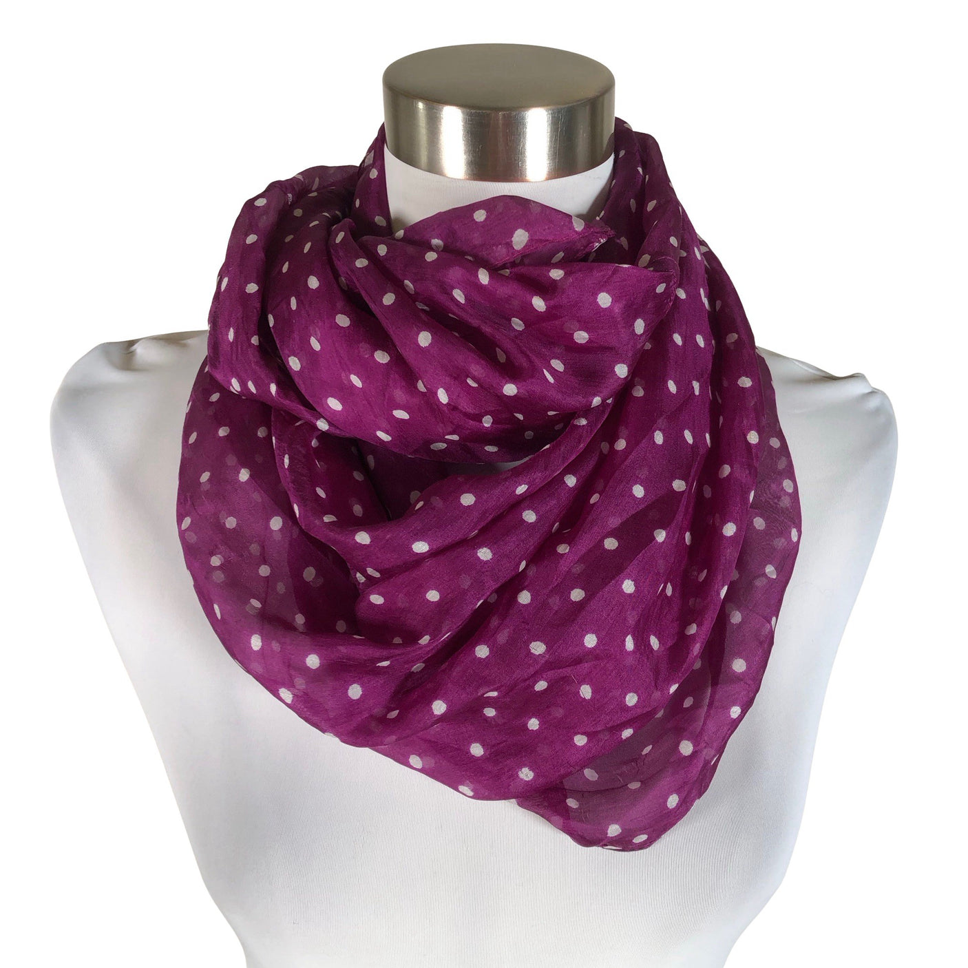 Unisex Lasessor - Circle scarf, size Midi - Violet (1)
