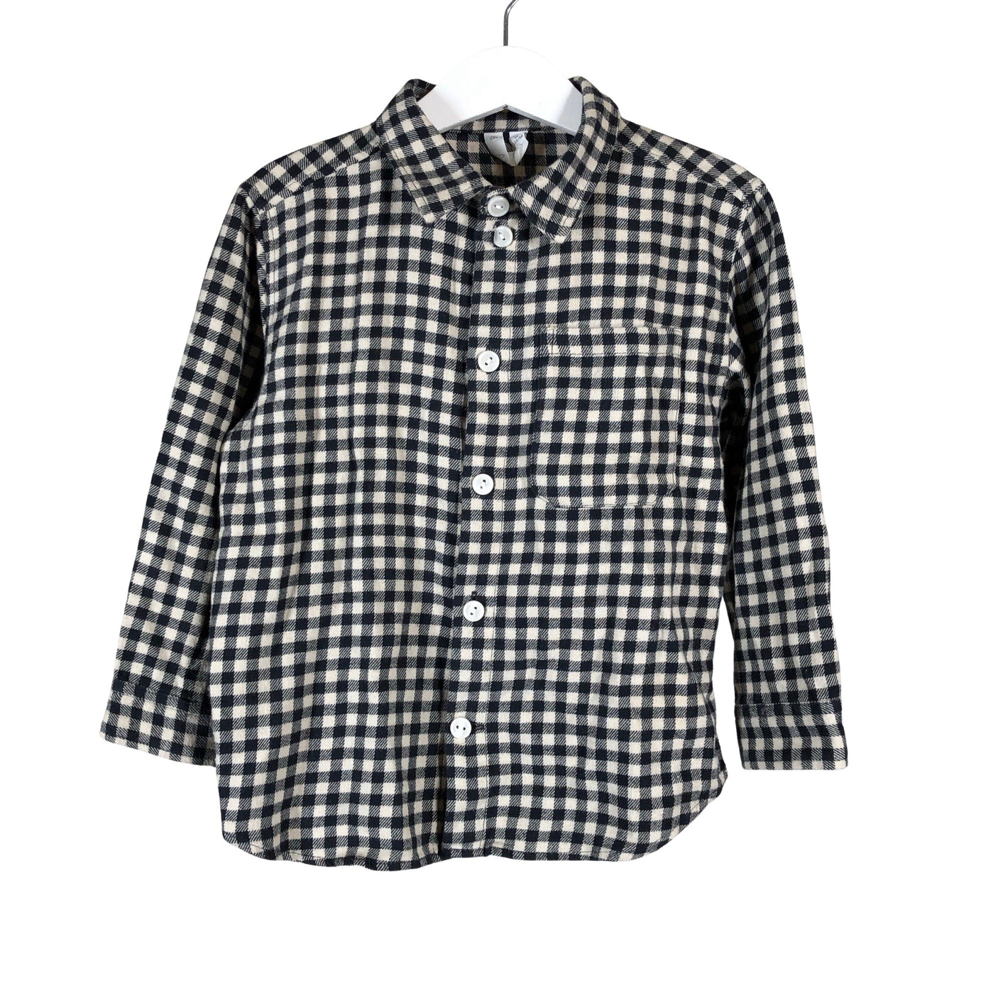 Unisex Arket - Collared shirt, size 104 - 110 - Black (1)