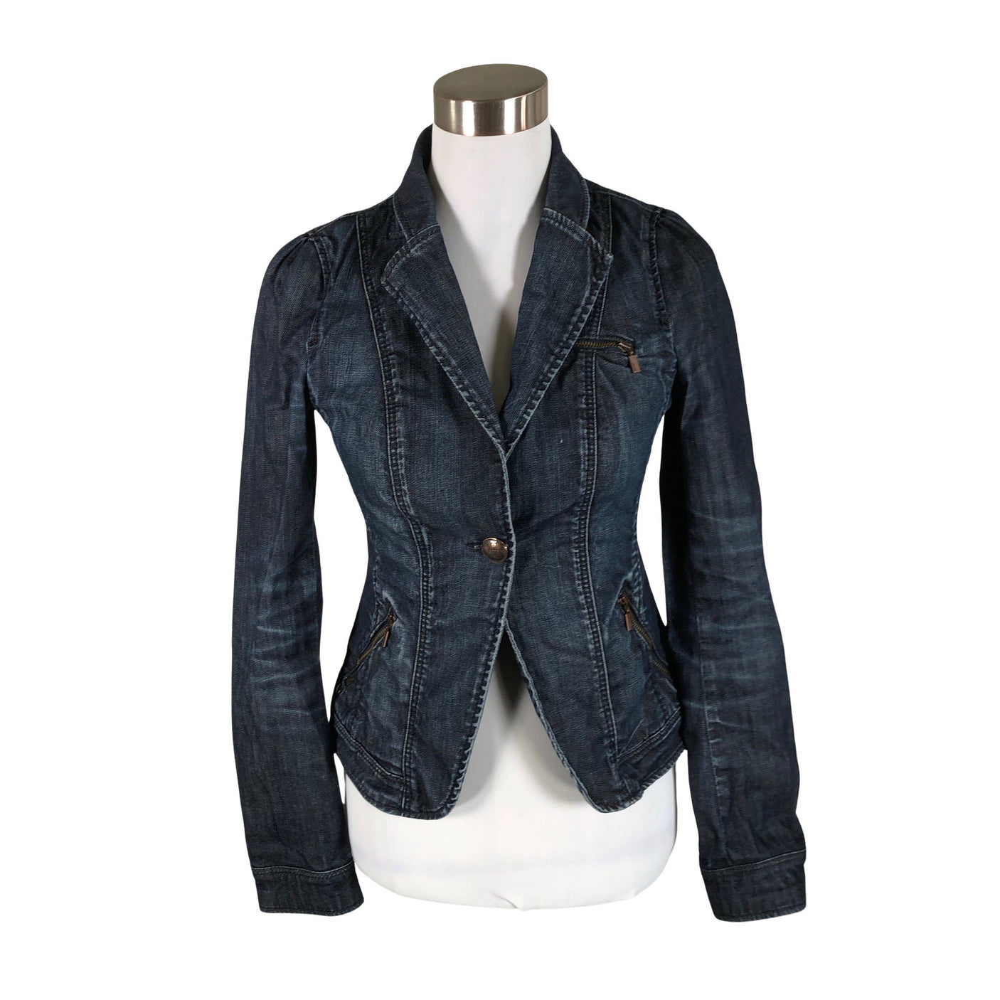 Unisex Esprit - Denim jacket, size 34 - Blue (1)