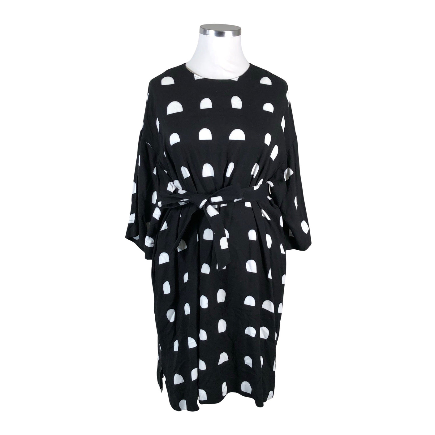 Unisex Marimekko - Schiffon dress, size 42 - Black (1)