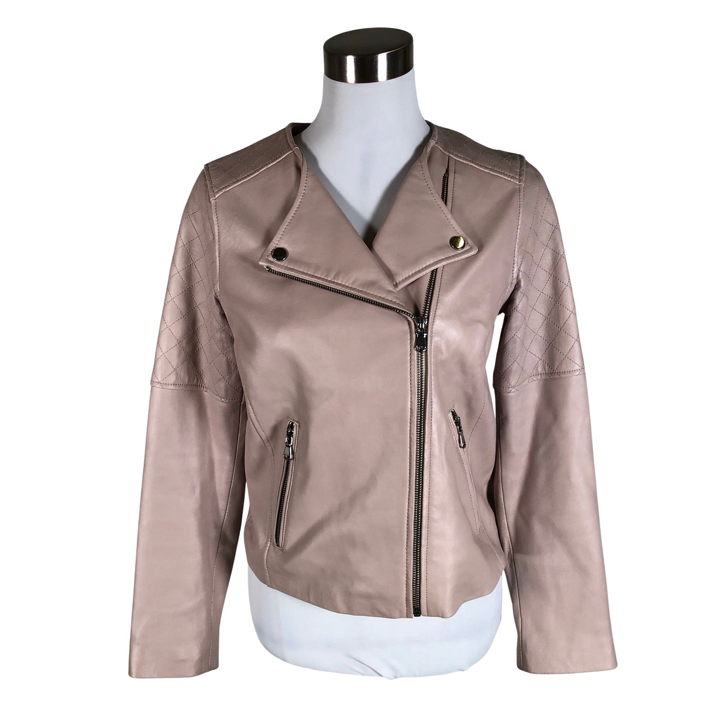 Unisex Cristelle&co - Leather jacket, size 38 - Light pink (1)