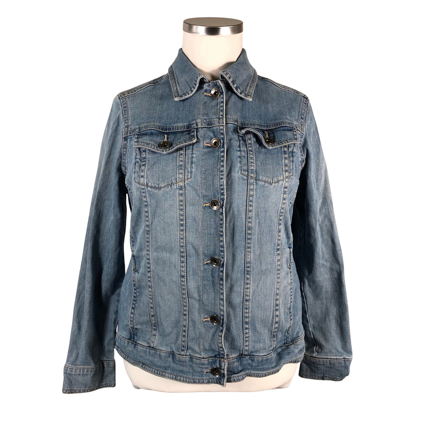 Unisex Lindex - Denim jacket, size 46 - Light blue (1)